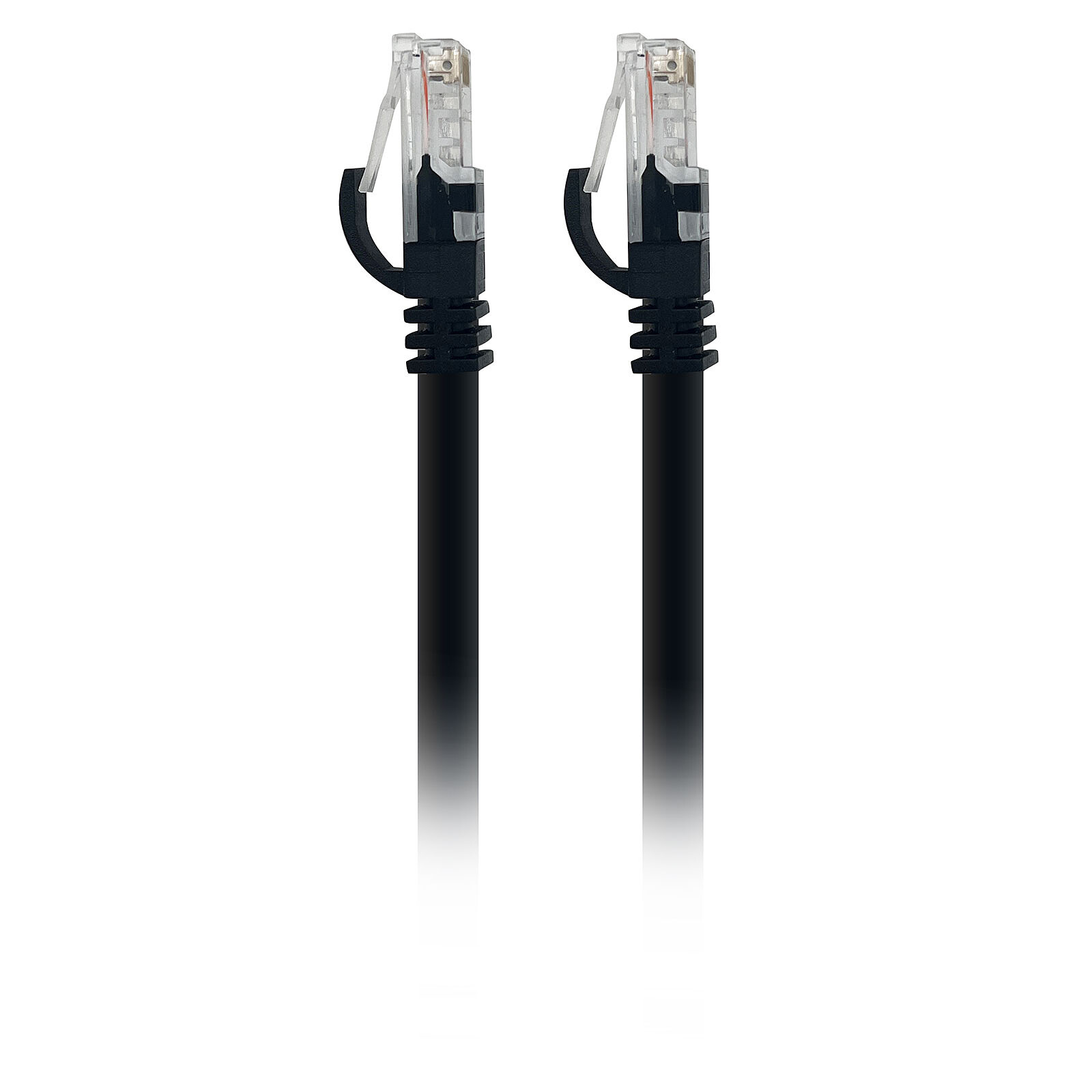 Textorm RJ45 CAT 5E UTP cable - male/male - 0.2 m - Black