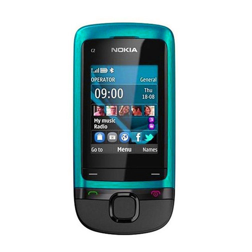 Teléfono móvil Nokia C2-05 desbloqueado, 0.3 MP, GSM 900/1800, deslizable