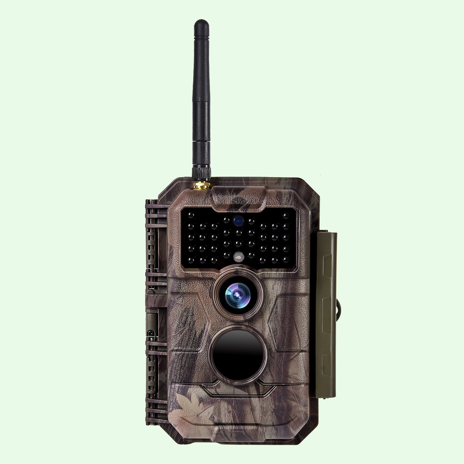 BlazeVideo Caméra de Chasse WiFi Bluetooth 64MP, Vidéos HD 1296P, Détection Mouvement 110°PIR, Étanche IP66 | W600 Rouge