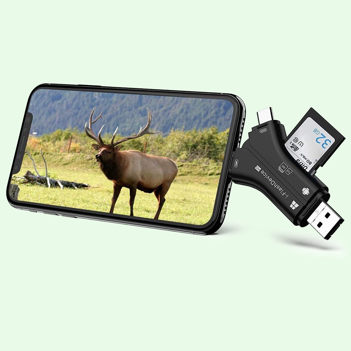 BlazeVideo SD Card Reader for Hiking Camera
