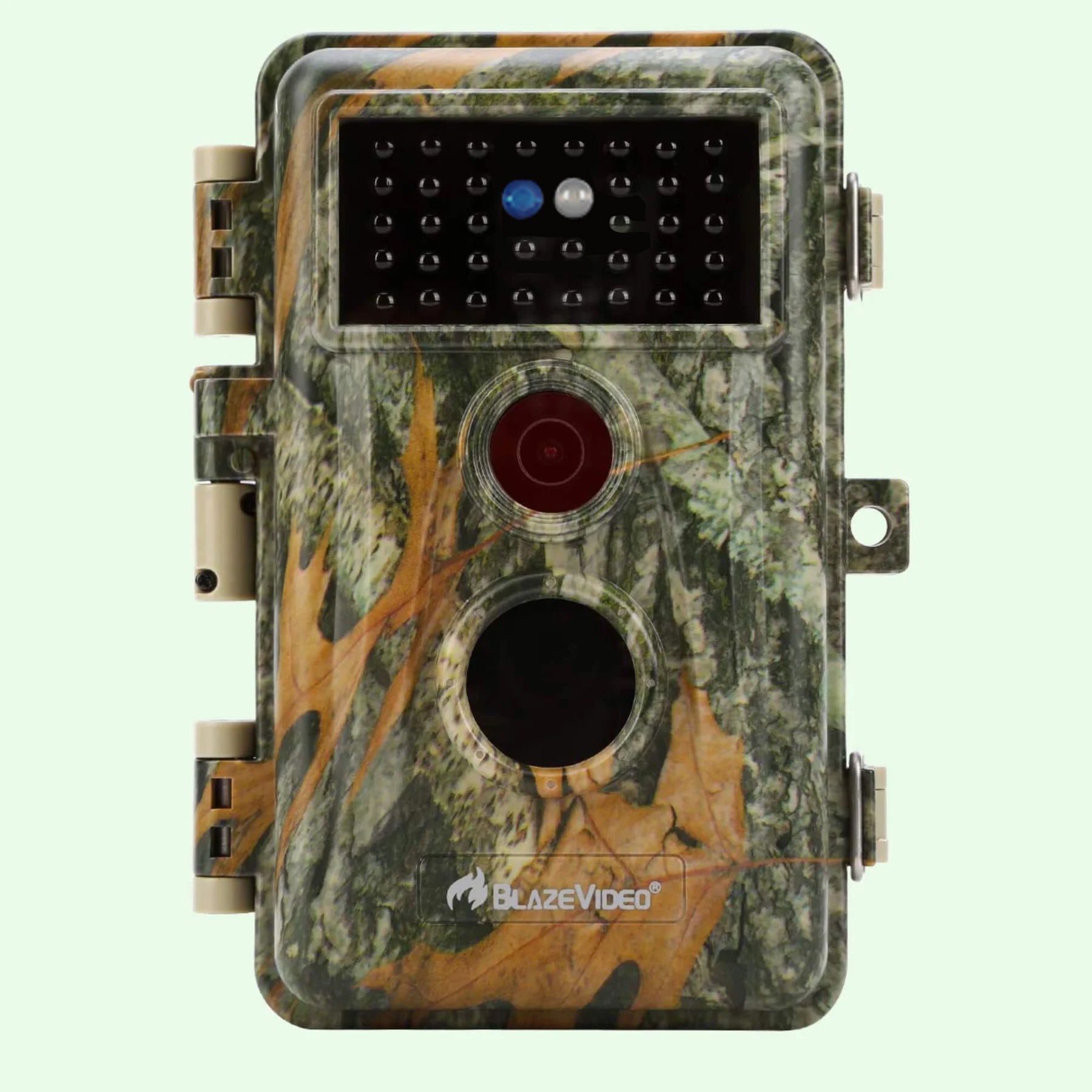 BlazeVideo Night Vision Camera 64MP HD 1296P, 70° PIR Motion Detection No Glow Invisible, IP66 Waterproof | A252 Green