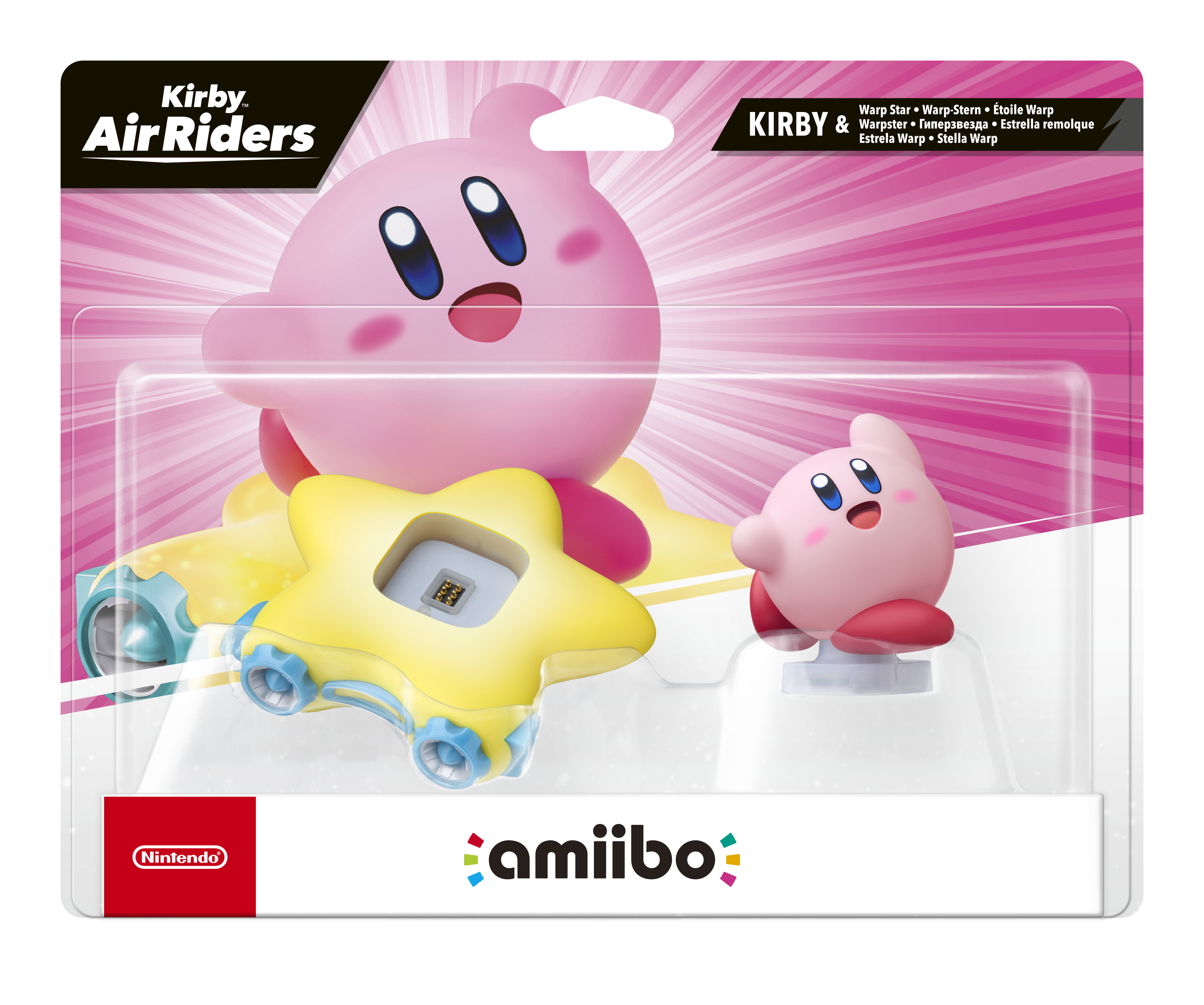 Kirby and Warp Star Amiibo Figure - Kirby Air Riders Collection