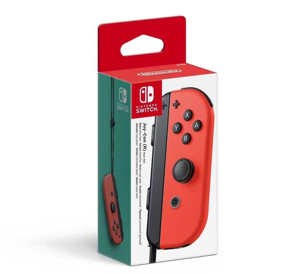 Manette Nintendo Switch Joy-Con droite rouge néon