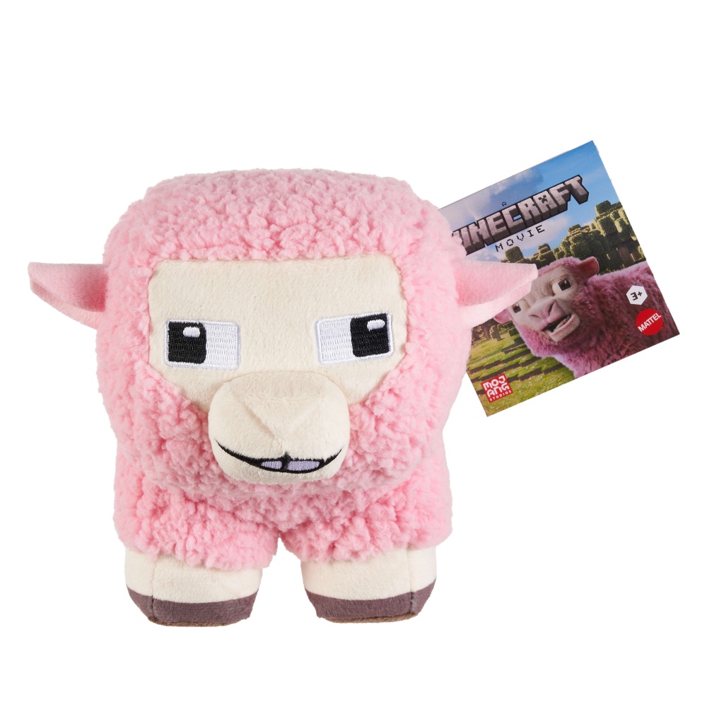 Wtt Minecraft Plush - Pink Sheep - 8 inches