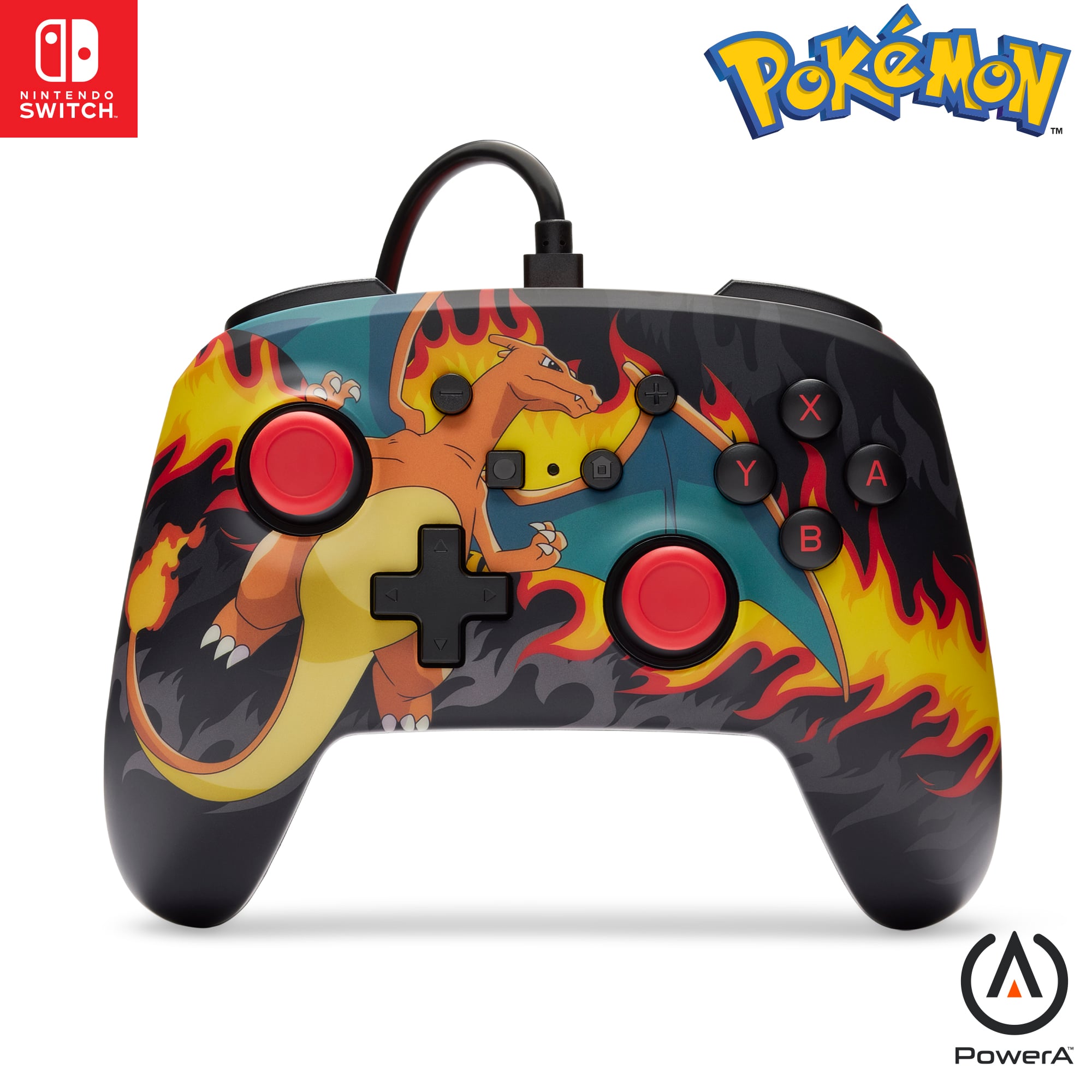 Controlador cableado PowerA Nintendo Switch - Charizard Firestorm