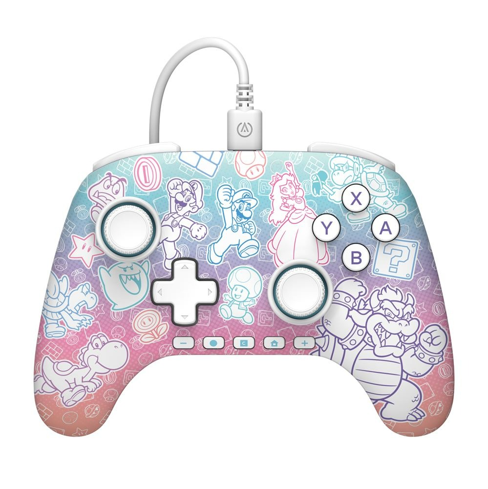 Manette filaire Power A Mario Kingdom pour Nintendo Switch 2