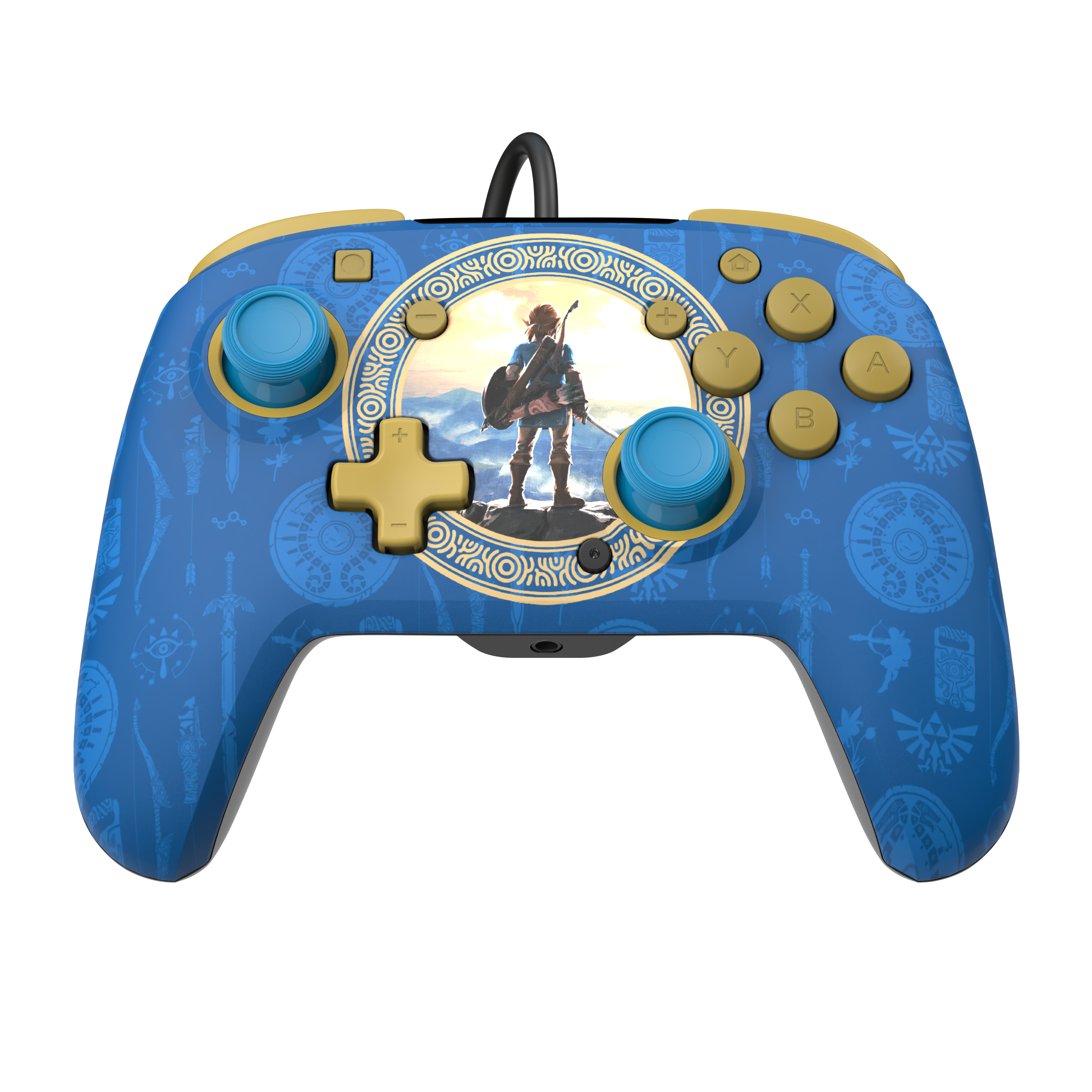 Controlador cableado Nintendo Switch - Rematch - Zelda - Hyrule - Azul