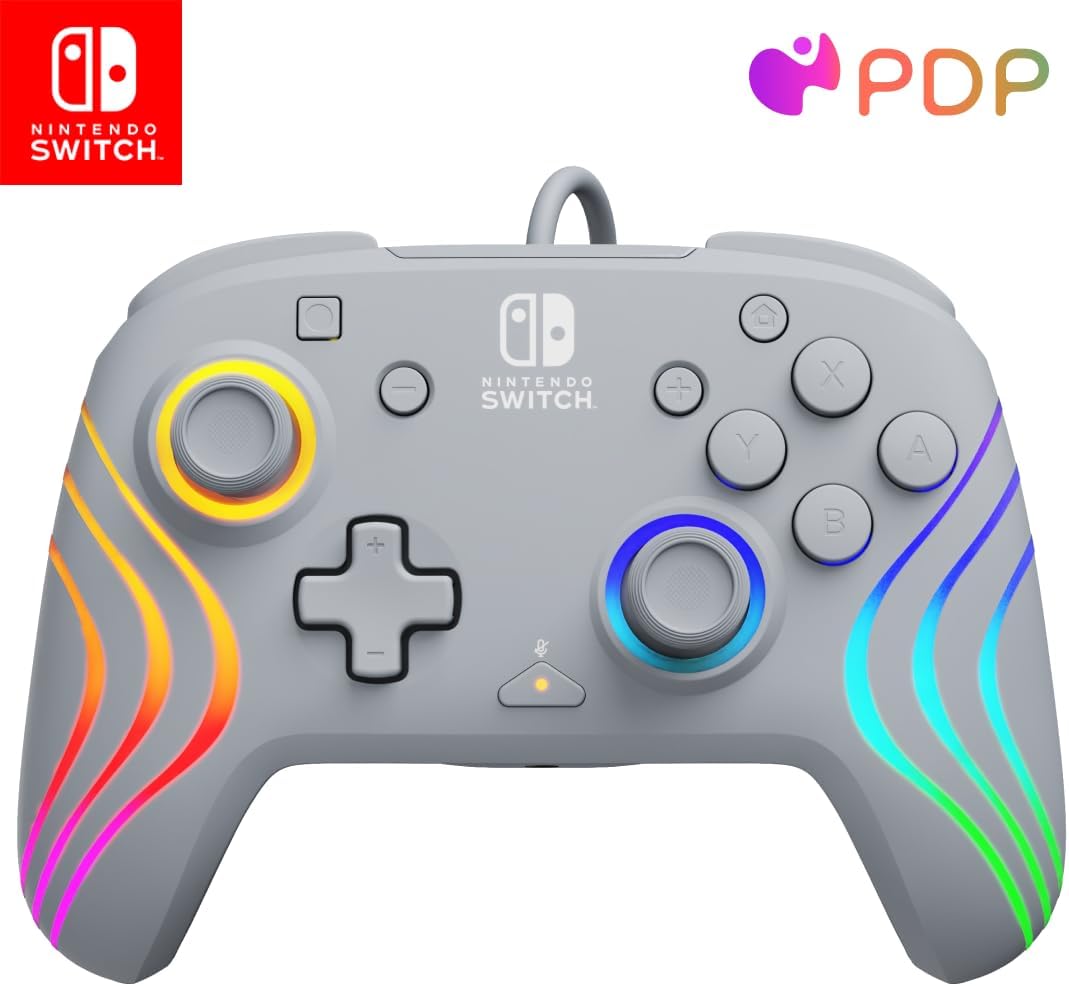 PDP Wired Controller - Afterglow Wave - Switch - Grey