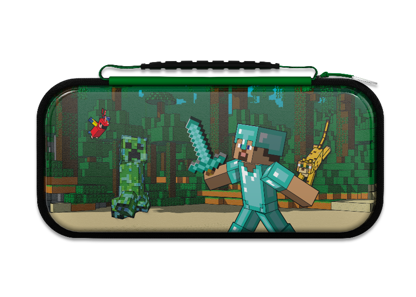 PDP Travel Case - Minecraft Forest Battle (Nintendo Switch, Lite & OLED Compatible)