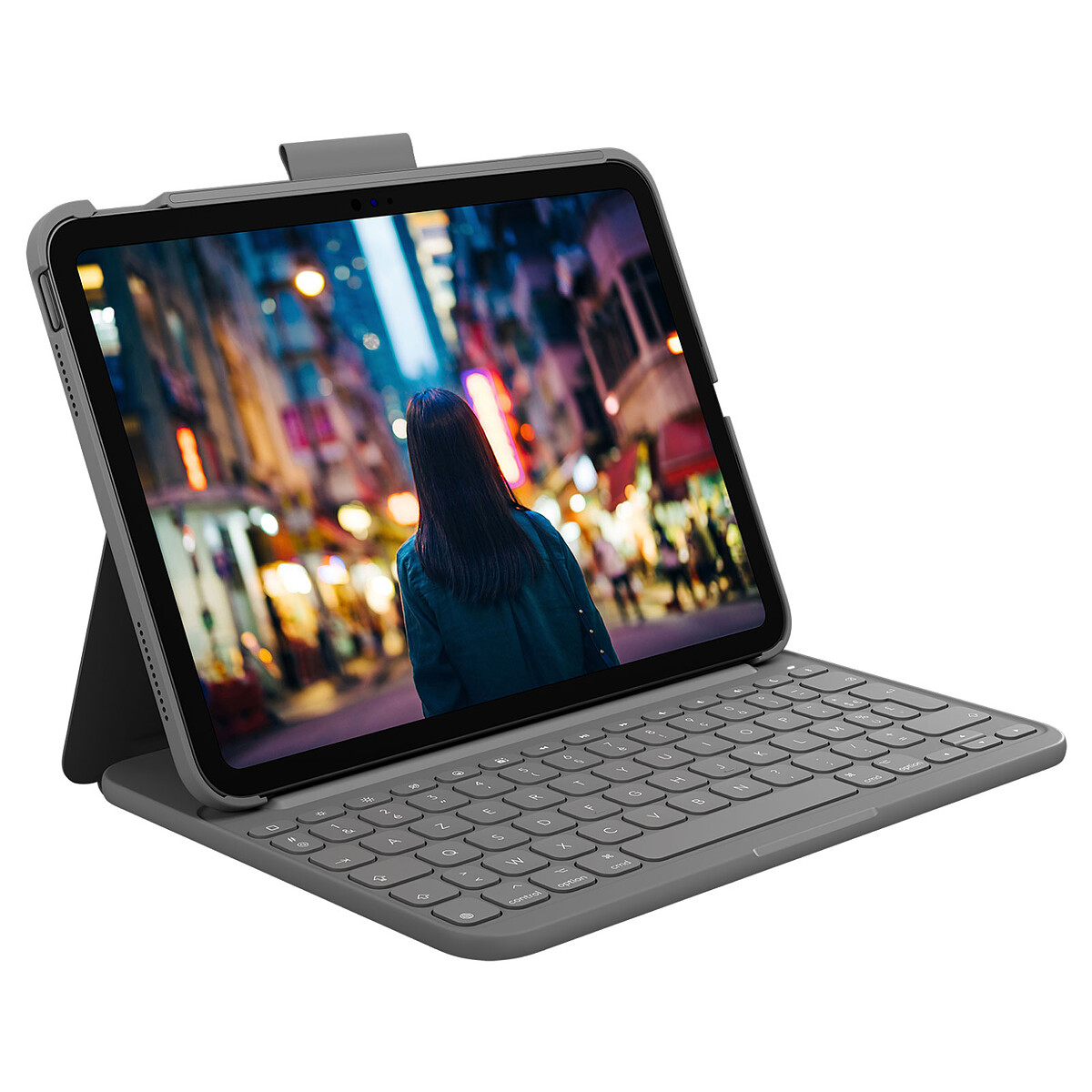 Logitech Slim Folio iPad 10.9" (10e génération & A16) (Gris Oxford)