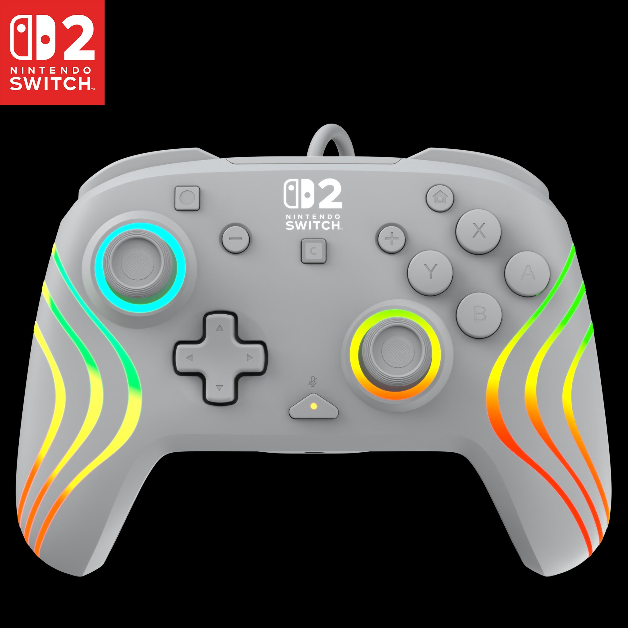 Manette Turtle Beach Afterglow Wave RGB - Nintendo Switch 2 - Filaire - Gris
