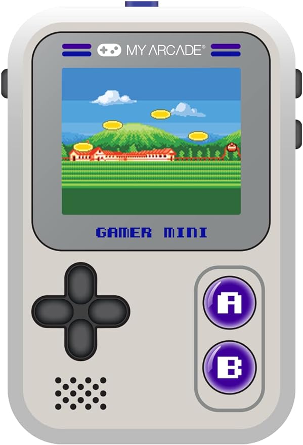 My Arcade Gamer Mini Classic Pocket Console - Gray/Purple
