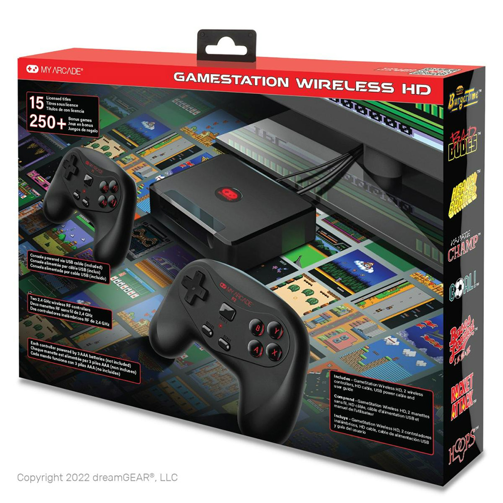 My Arcade Gamestation Wireless HD Console with 250 Retro Games