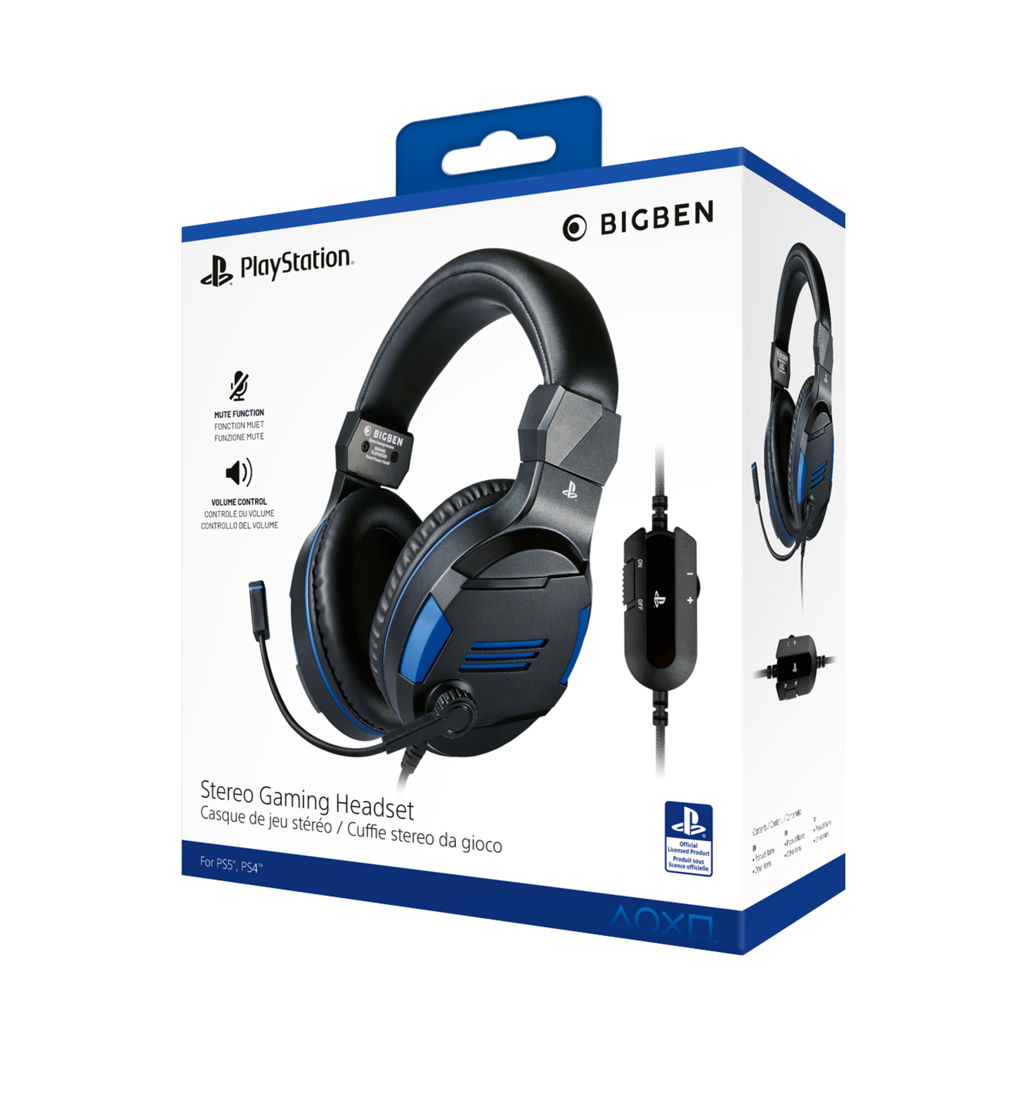 Auricular de juego Nacon - Para PS4 - Negro