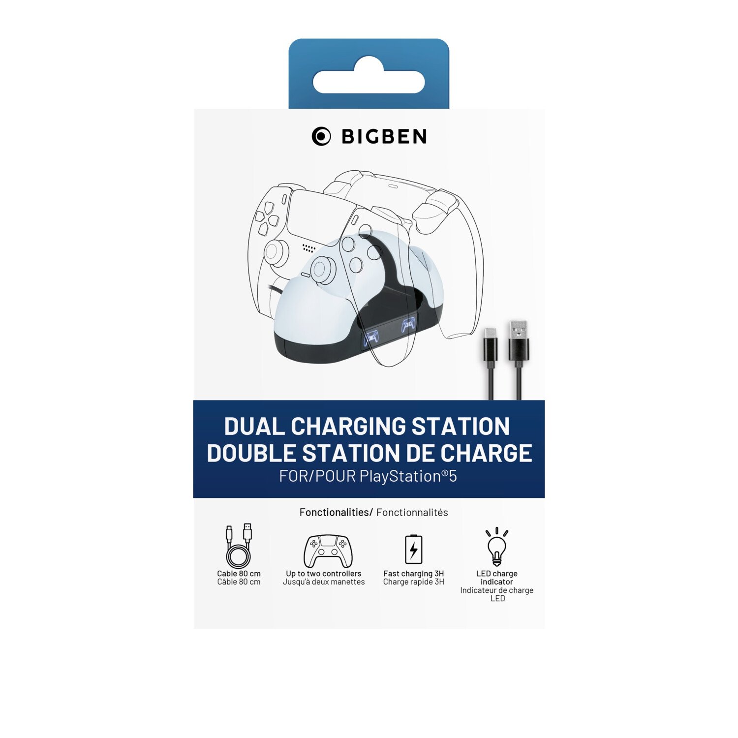 Nacon Dualsense PS5 Charging Station by Big Ben