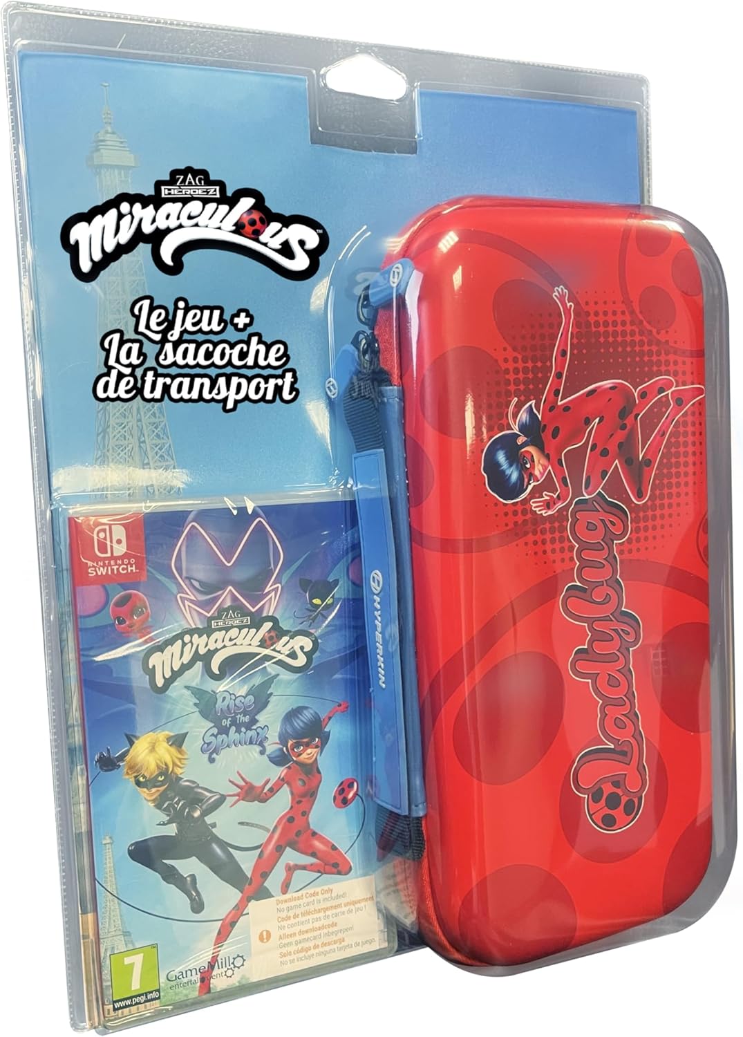 Miraculous Rise of the Sphinx Nintendo Switch Bundle (Sacoche + Code de Téléchargement)