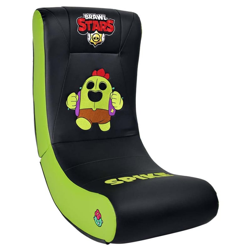 Subsonic Brawl Stars Spike Gaming Recliner - Black and Green Similicuir - Subsonic