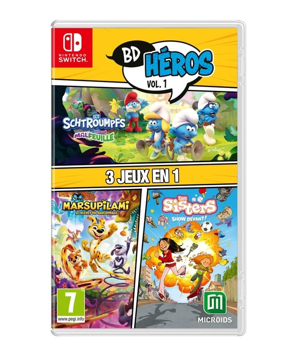 Microids Heroes Pack Vol. 1: 3 Games in 1 (The Smurfs: Malfeuille Missions, Marsupilami, Les Sisters Show!