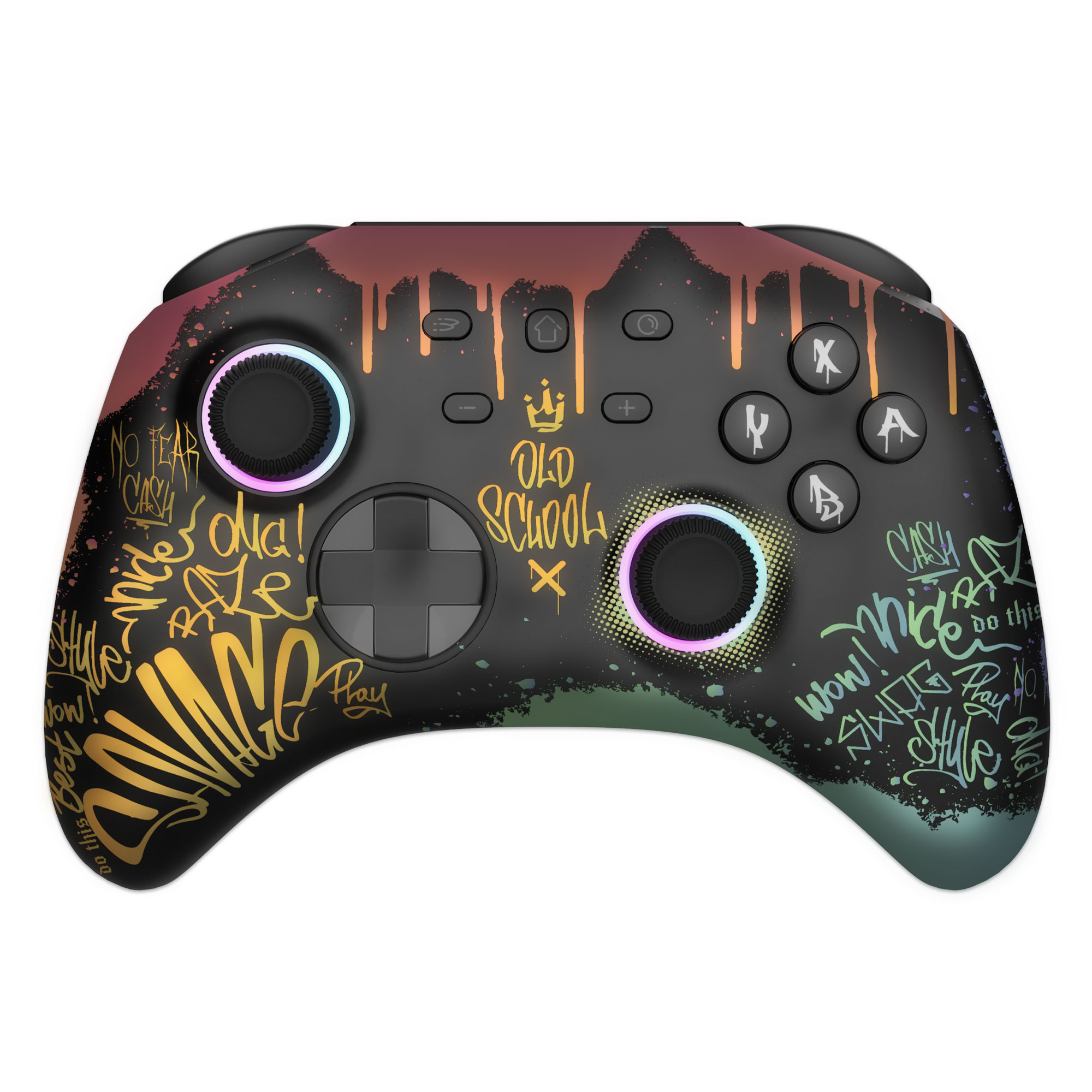Freaks and Geeks Wireless Controller - Switch/PC - RGB - Old School