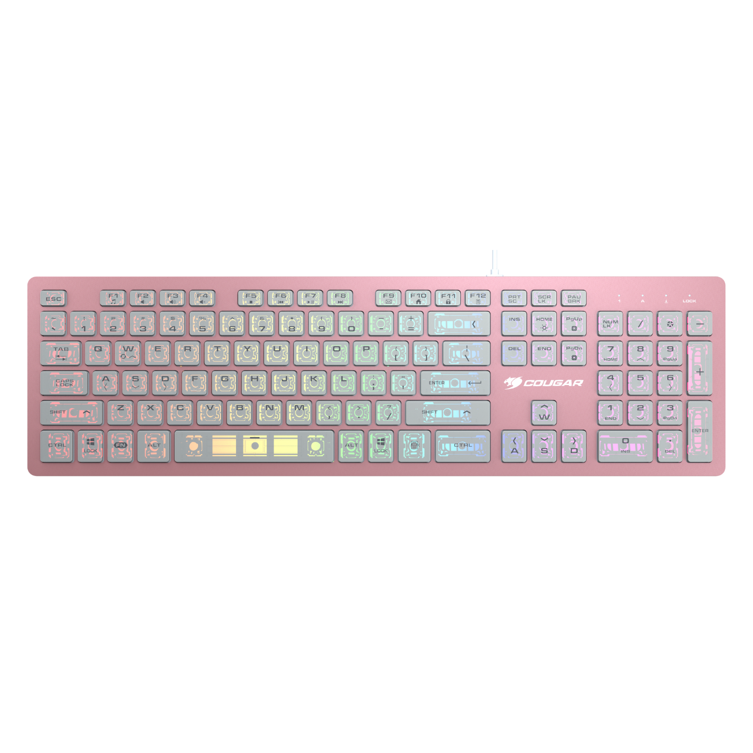 Teclado mecánico Cougar Gaming Vantarax Rosa - AZERTY