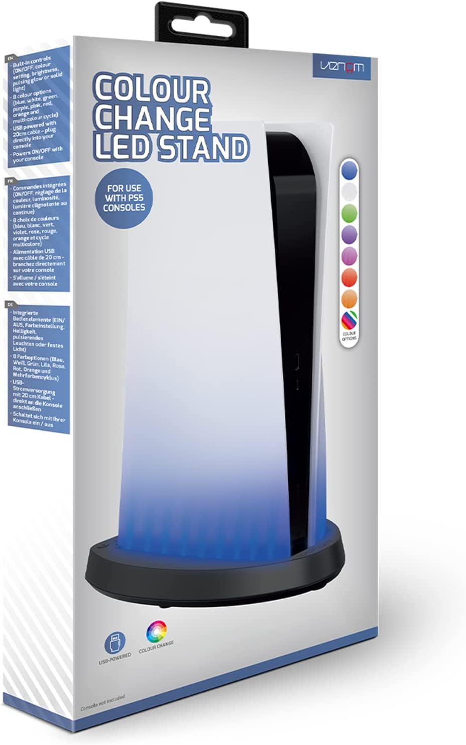 Venom Multi-Color LED Light Stand for PS5