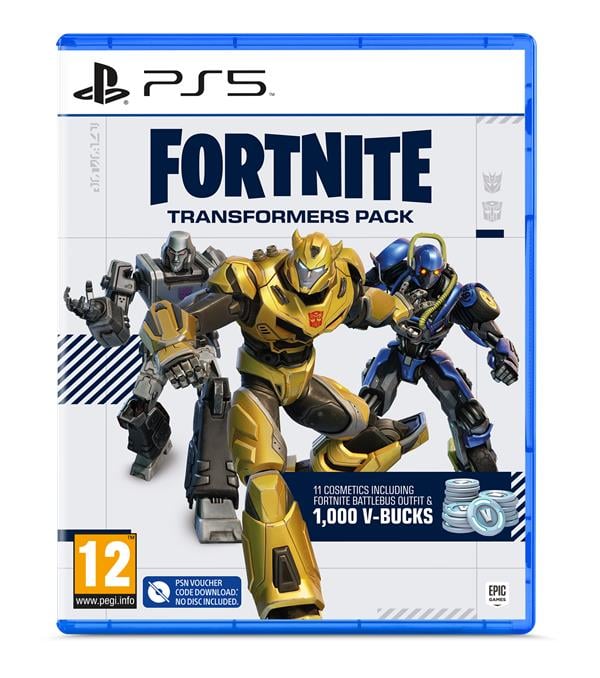 Paquete Transformadores Fortnite UIE (Código en una Caja)