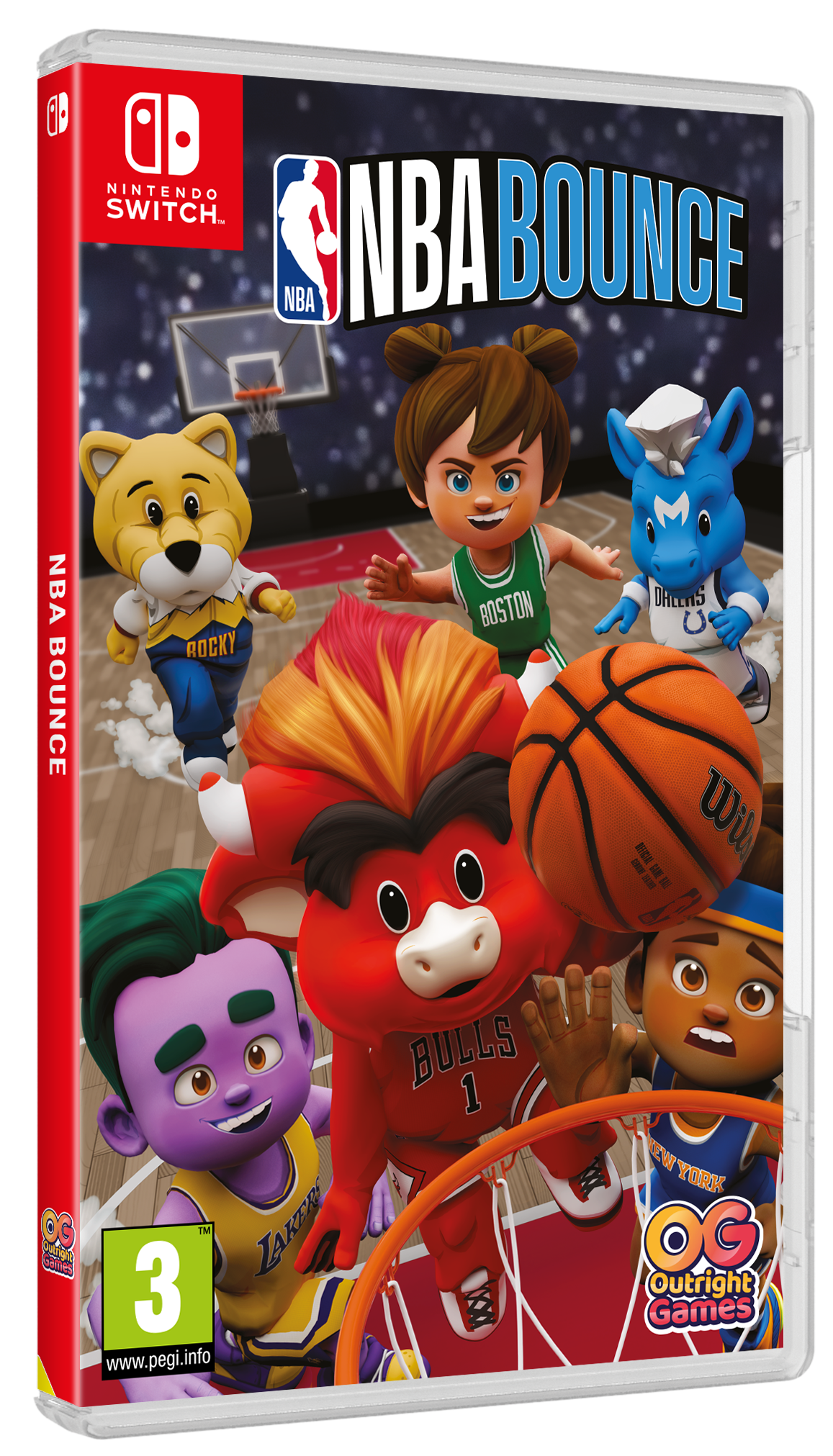 Outright Games NBA Bounce Basketball Game