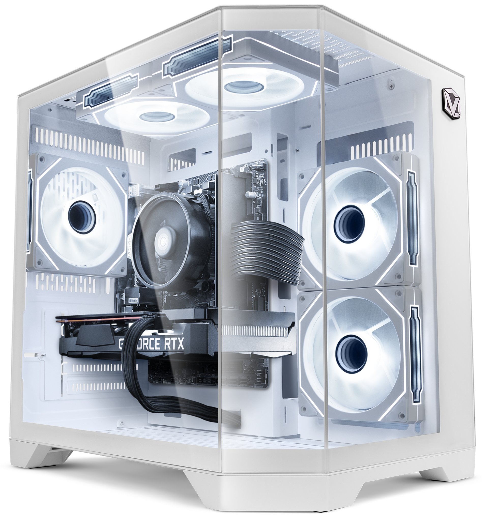 Vibox V-504 PC Gamer - Processeur Ryzen 5 5500, 4,2 Ghz, Carte graphique RTX 3050 16 Go, 16 Go de RAM, SSD 500 Go, WiFi