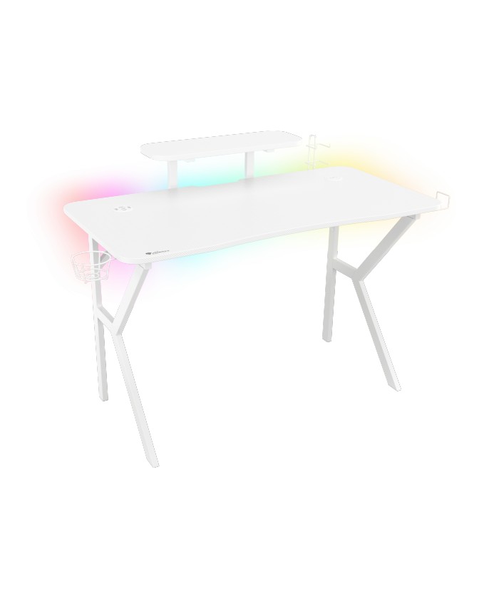 Genesis Holm 320 RGB 120cm White Gaming Desk