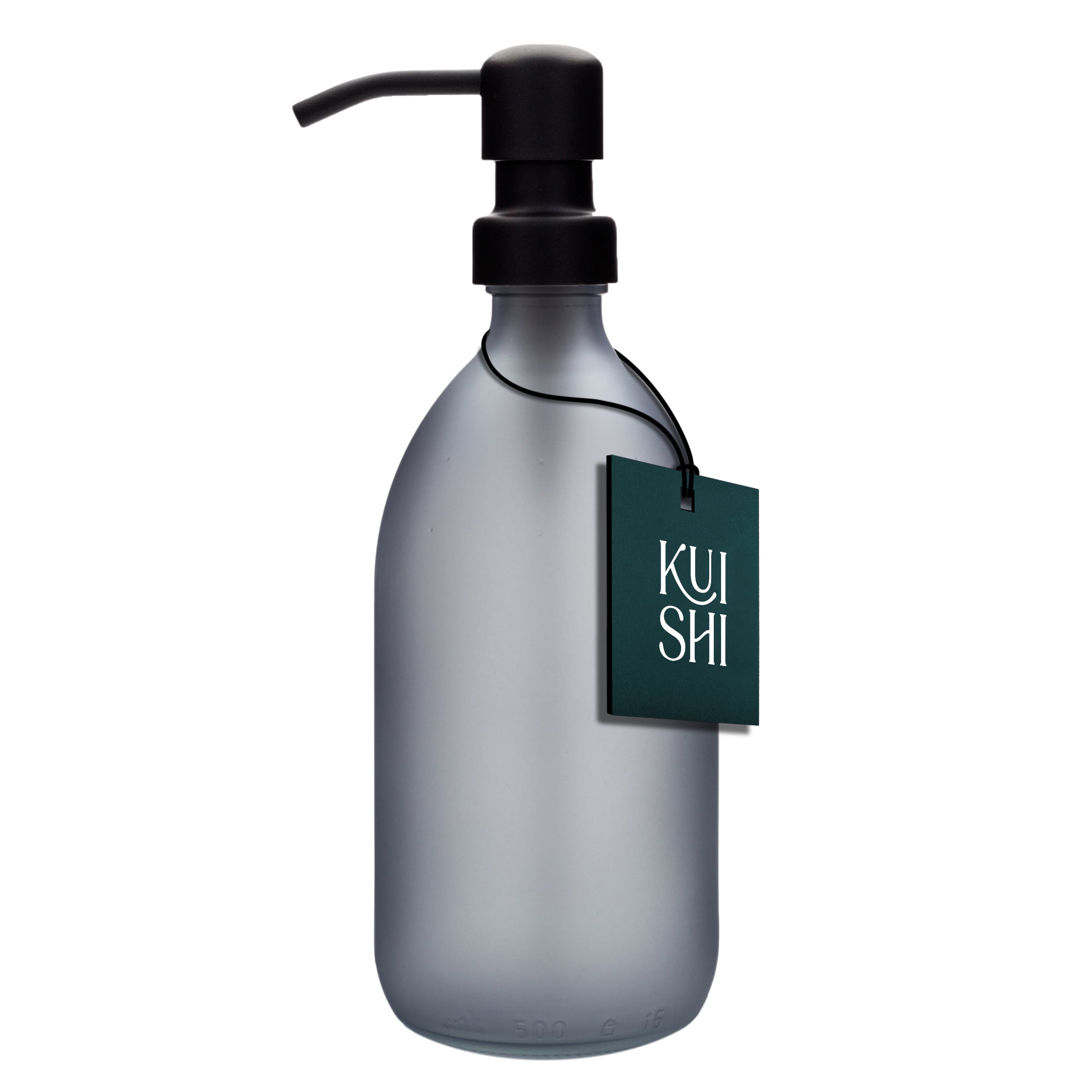 Distributeur de savon Kuishi en acier inoxydable (gris mat)