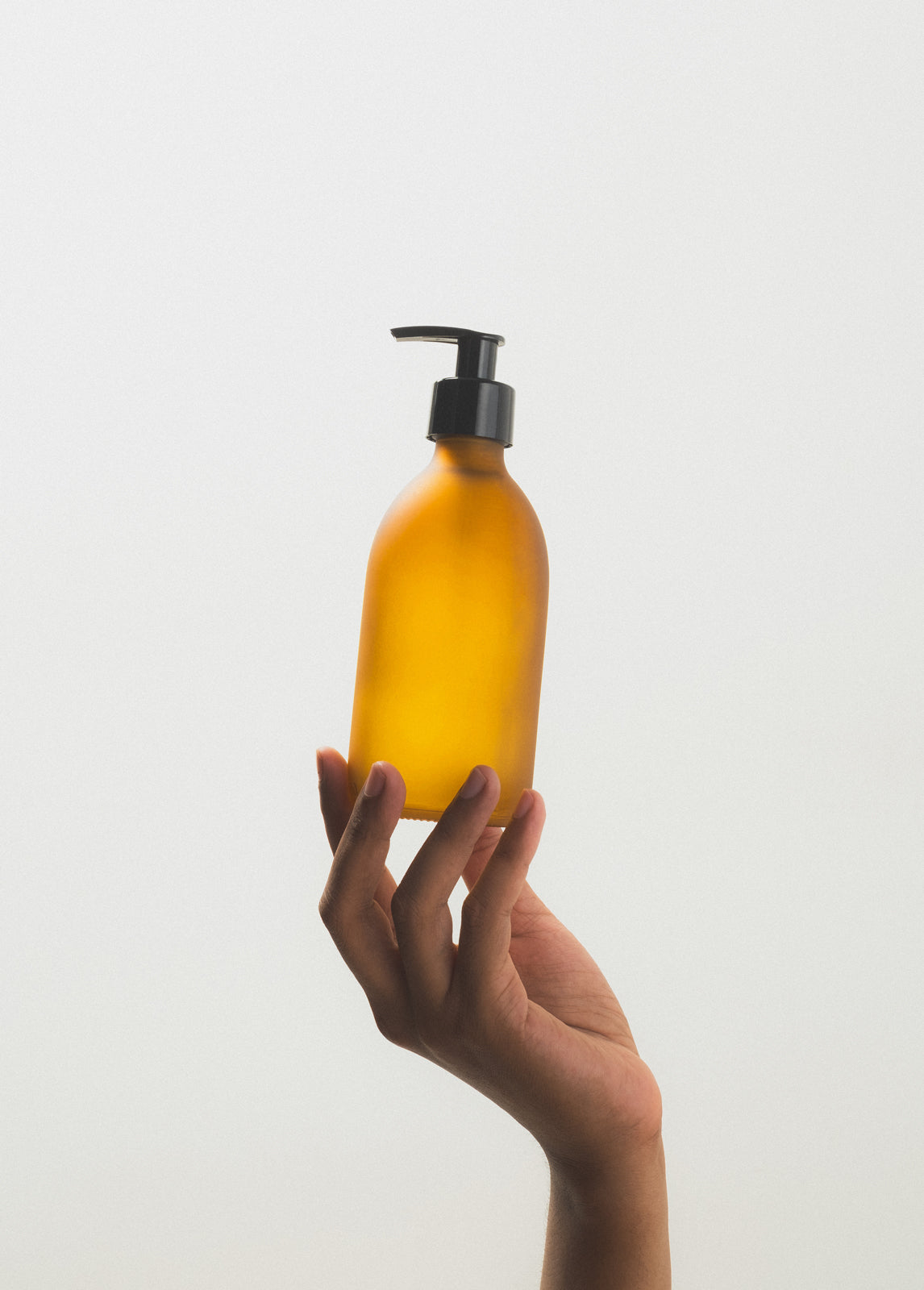Distributeur en verre ambré givré Kuishi