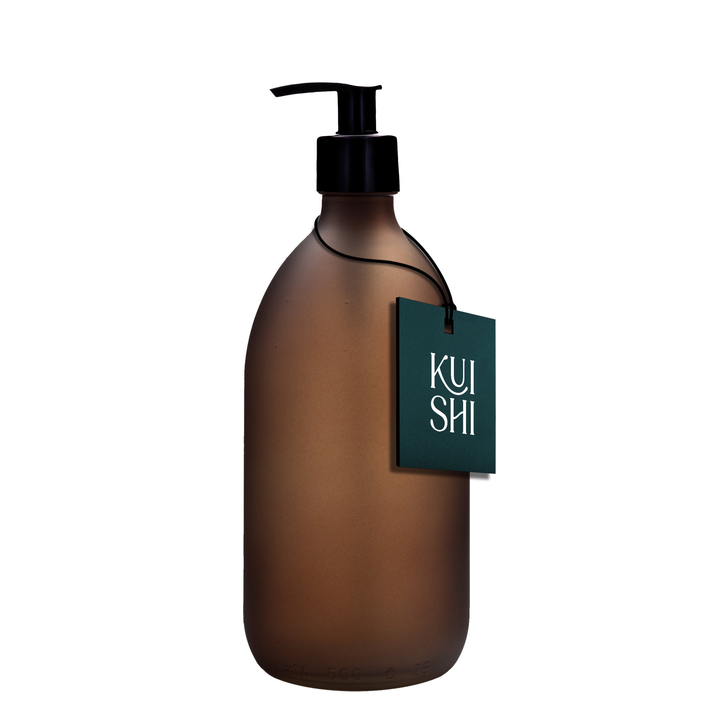 Distributeur en verre ambré givré Kuishi