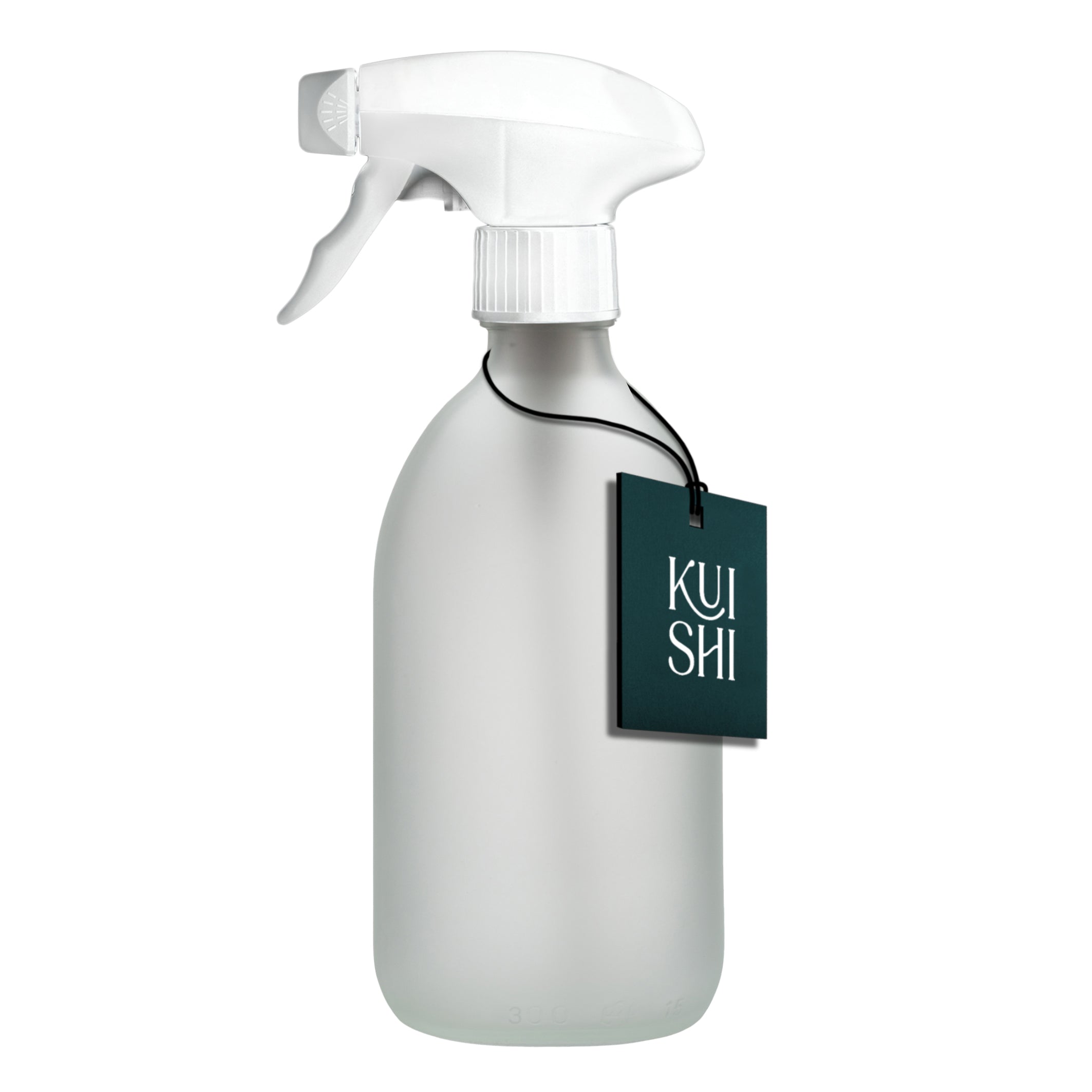 Bouteille pulvérisatrice en verre blanc Kuishi (45 % de verre recyclé)
