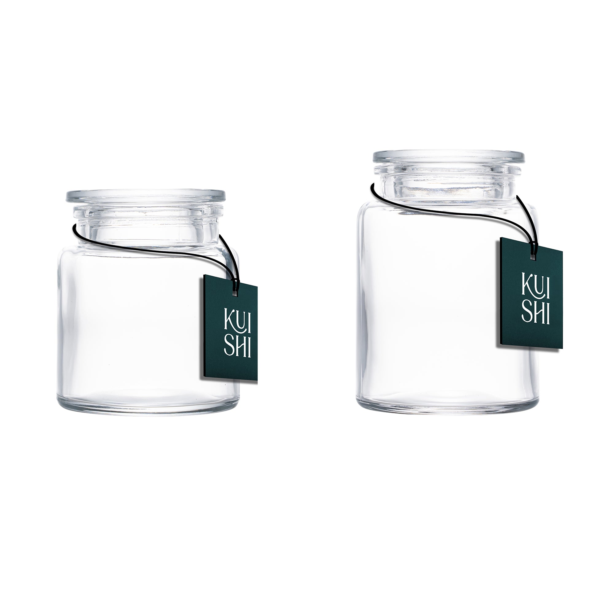 Ensemble de bocaux de rangement transparents Kuishi