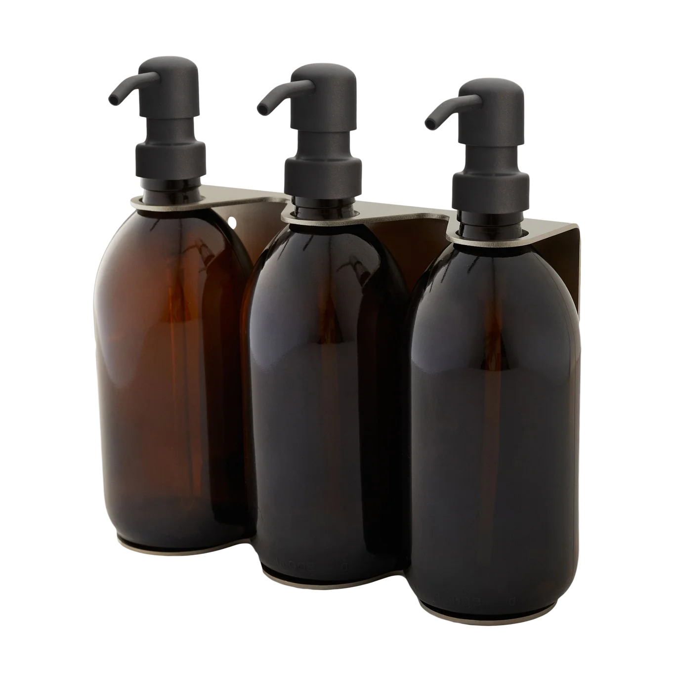 Distributeur de savon mural triple Kuishi en nickel