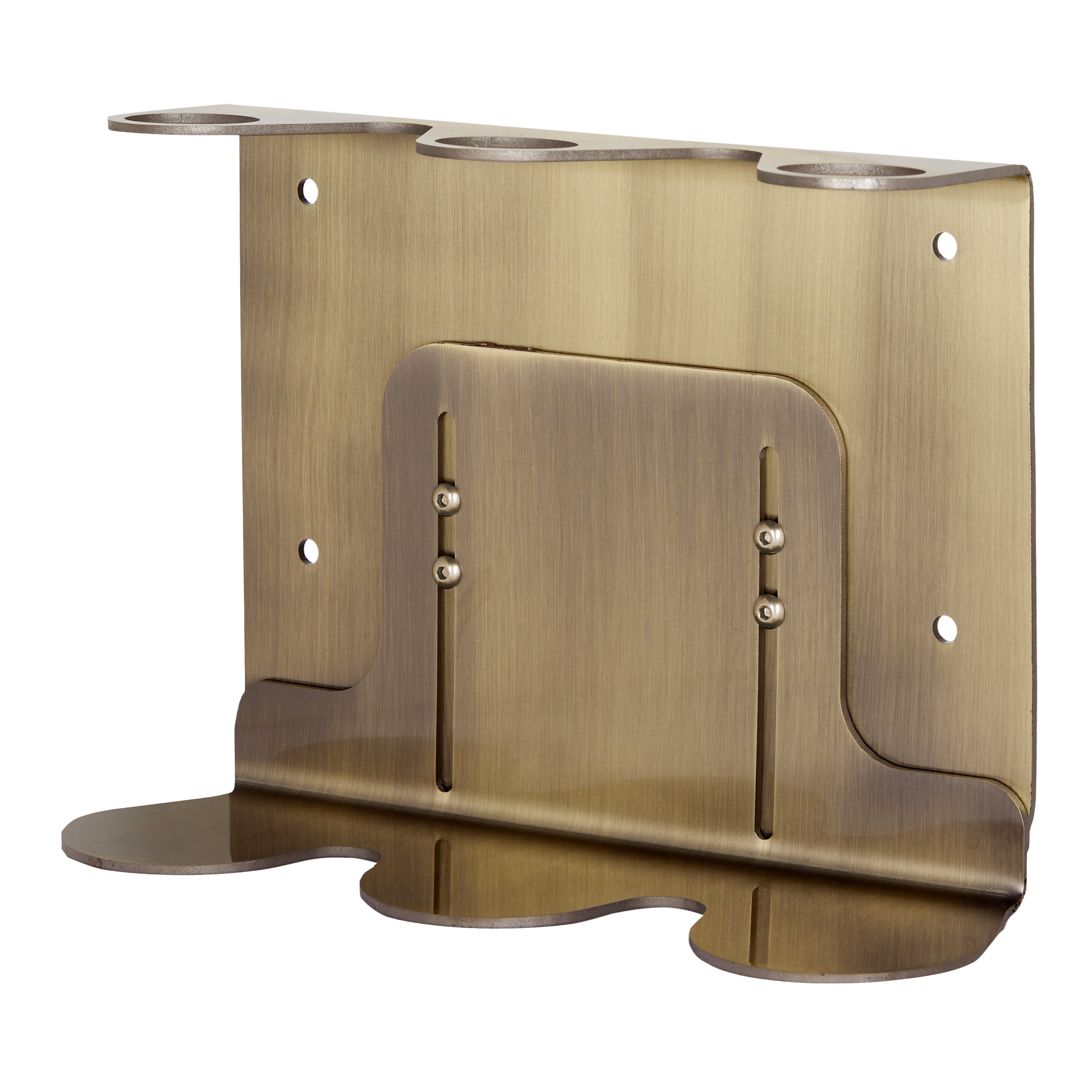 Porte savon mural Kuishi en or triple