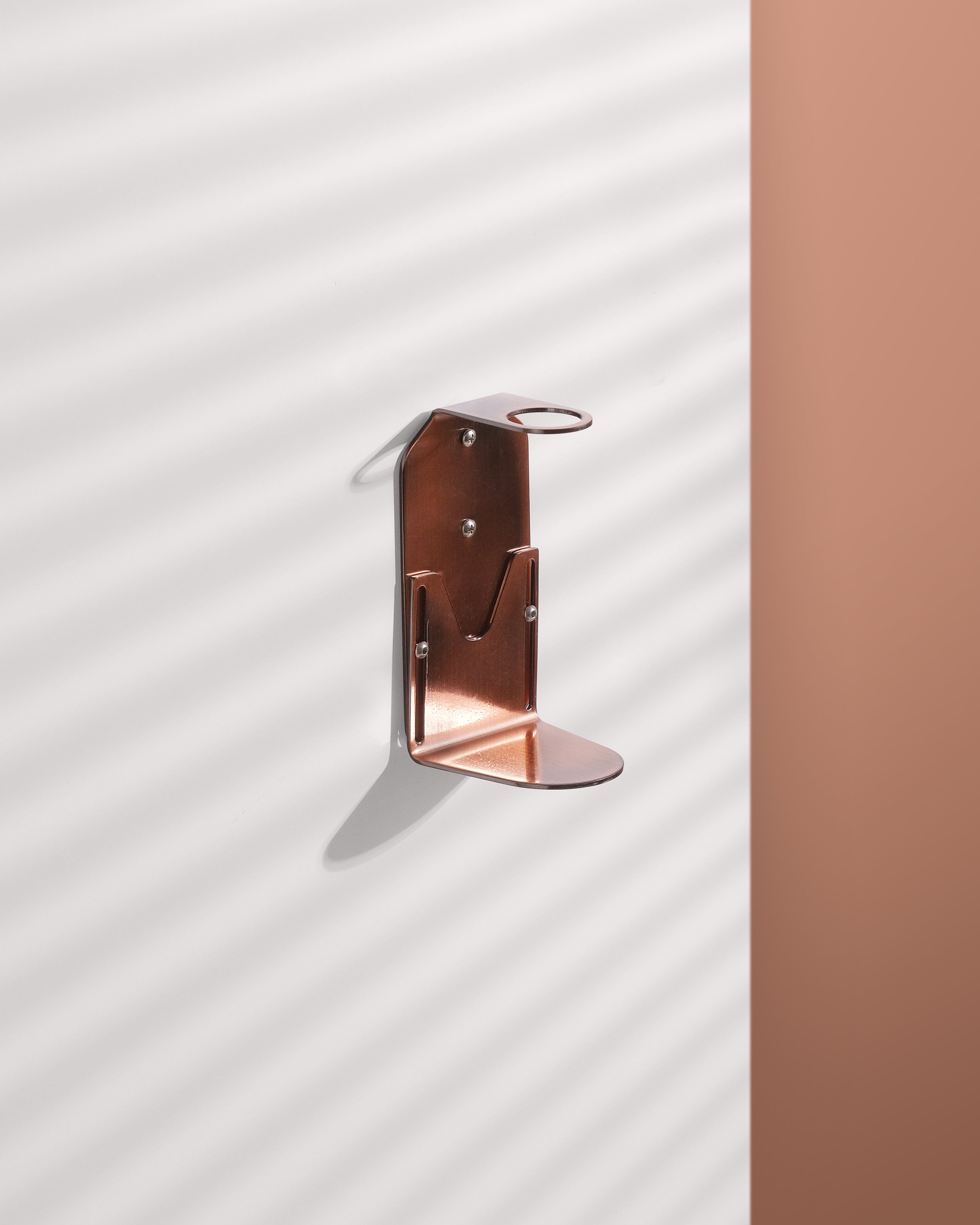 Porte-savon en cuivre Kuishi (Capacité : 3 bouteilles, Couleur : Cuivre)