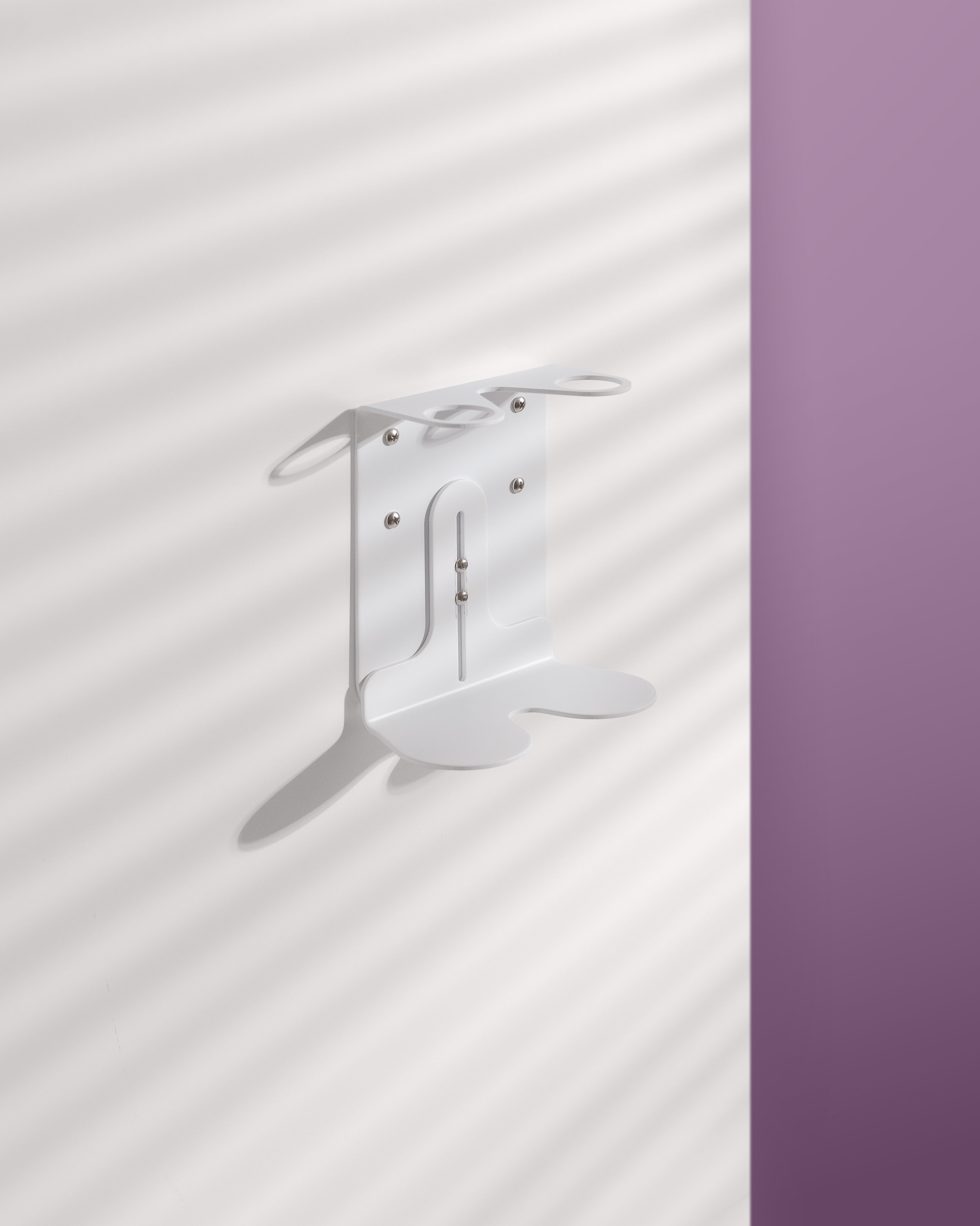 Distributeur de savon mural Kuishi - Double, Blanc