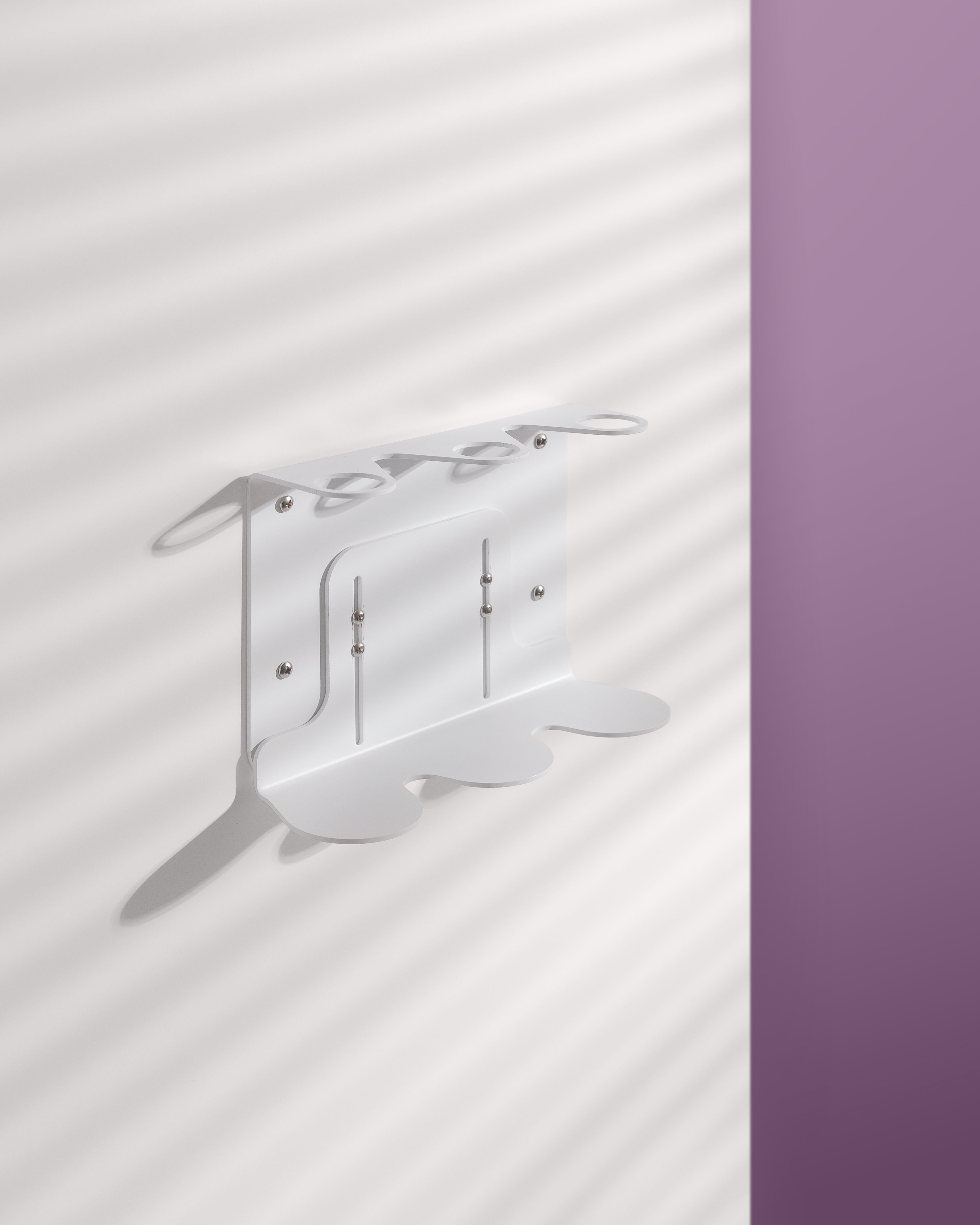 Dispensador de jabón mural Kuishi triple blanco