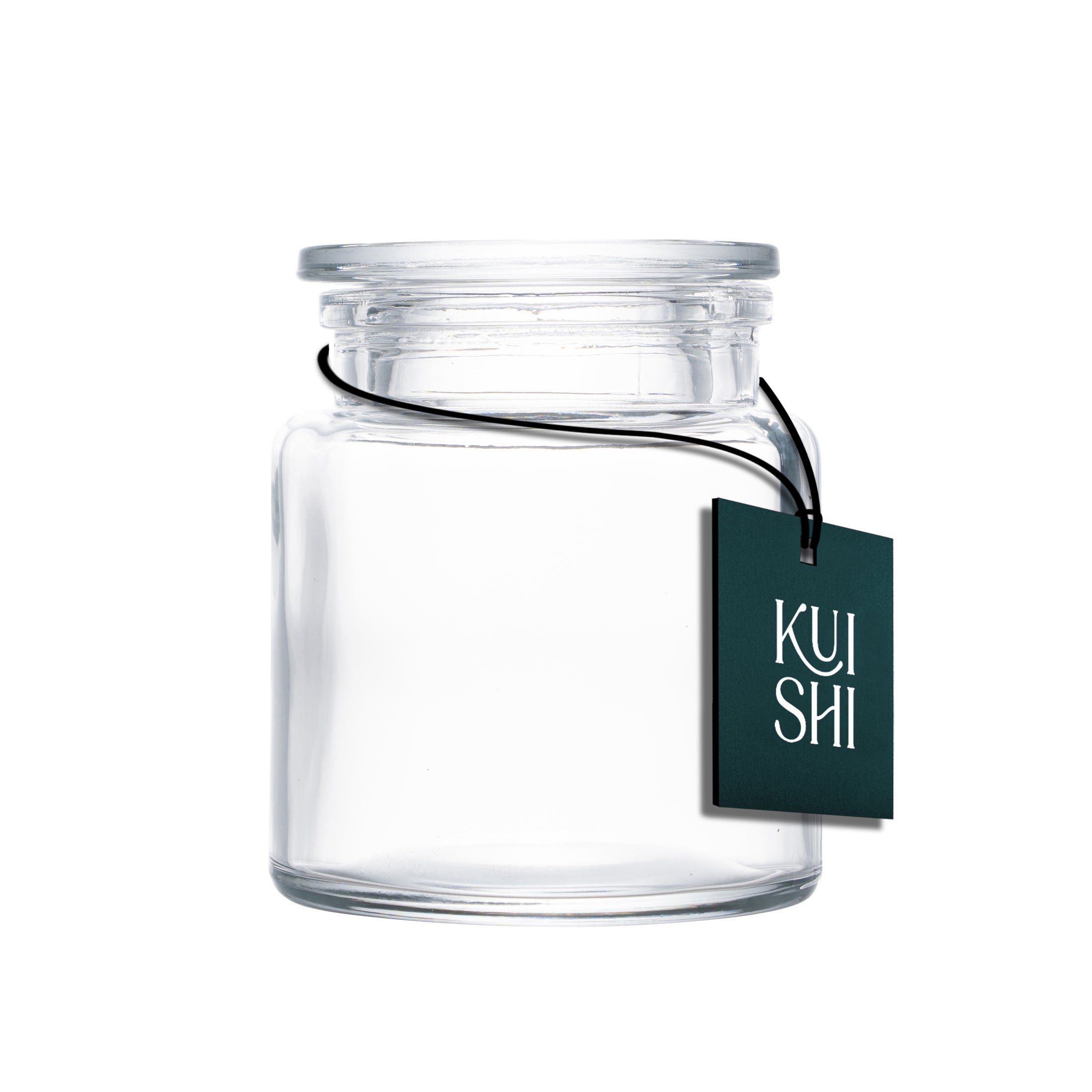 Bocaux de rangement pour salle de bain Kuishi - Verre ambré peint avec large ouverture (Taille/Couleur/Capacité)