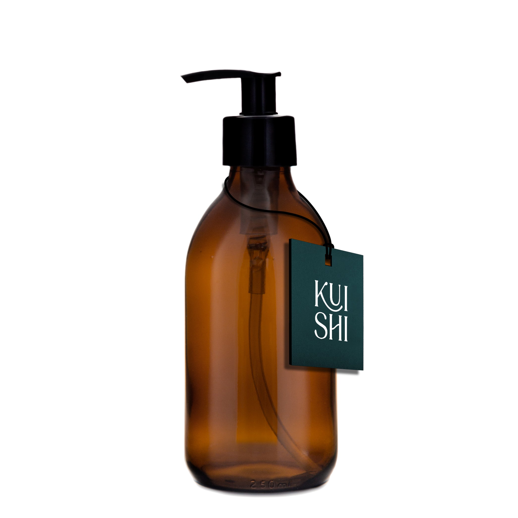 Kuishi Amber Glass Pump Dispenser