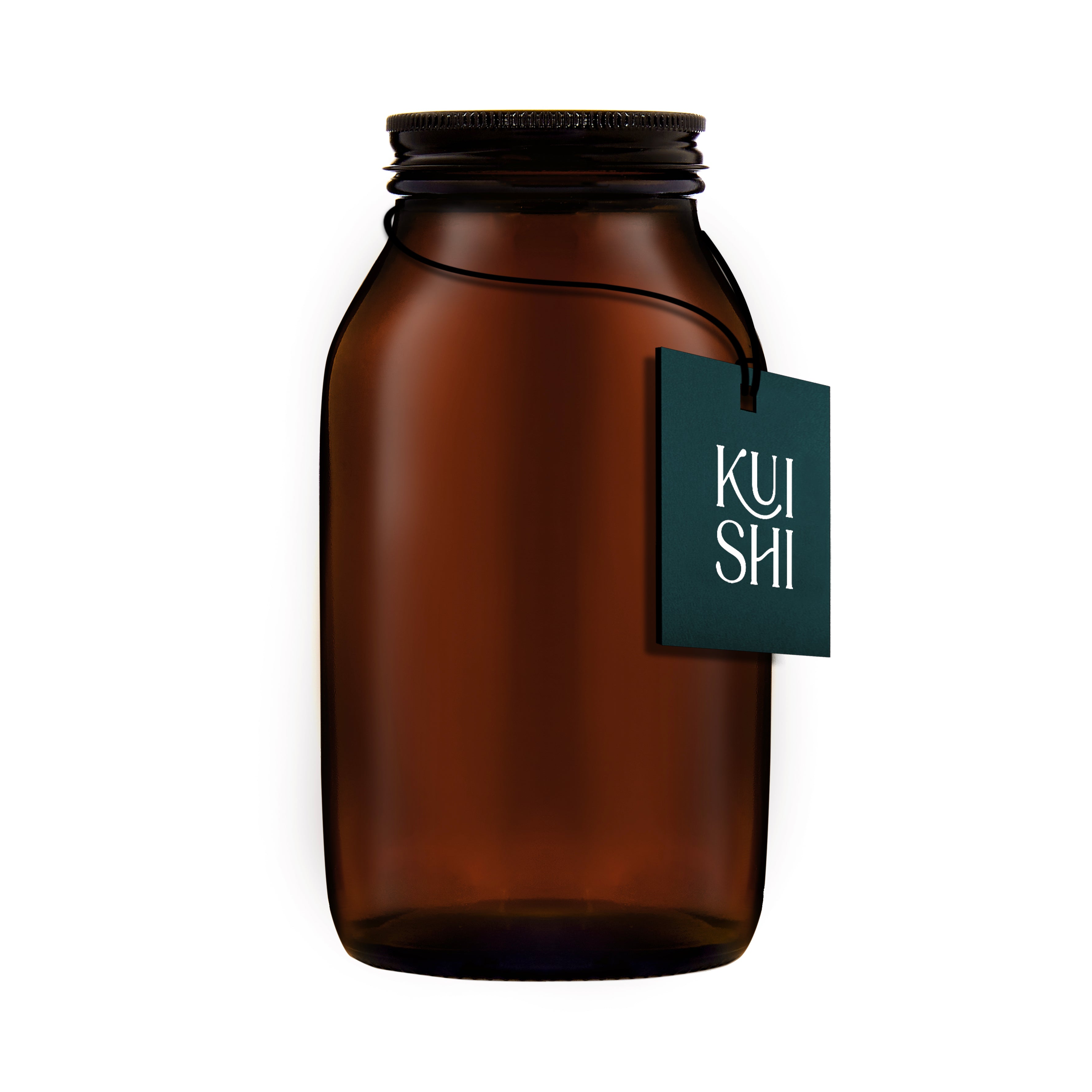Kuishi Amber Glass Storage Jars (Various Sizes and Colors)