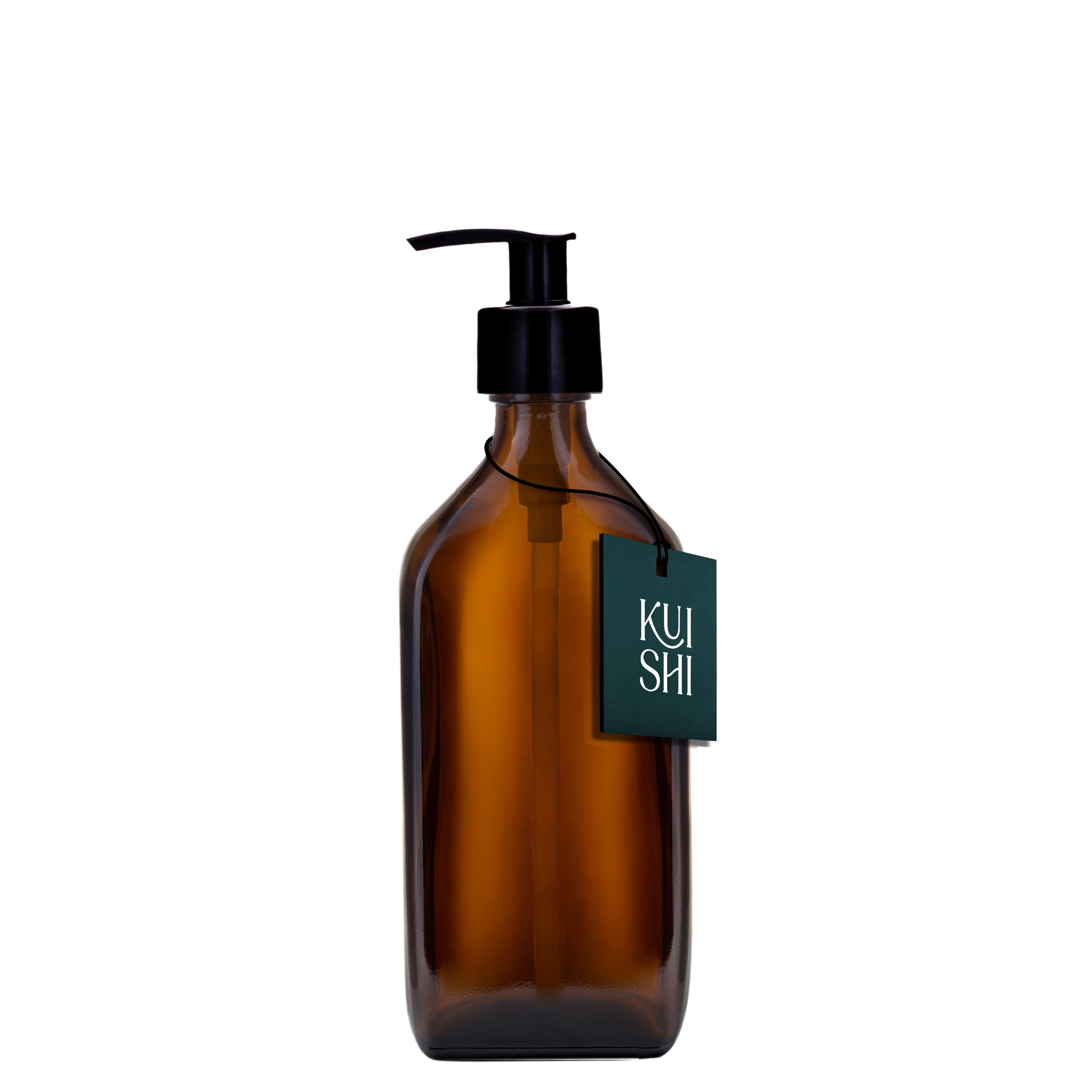 Kuishi Rectangular Amber Soap Dispenser