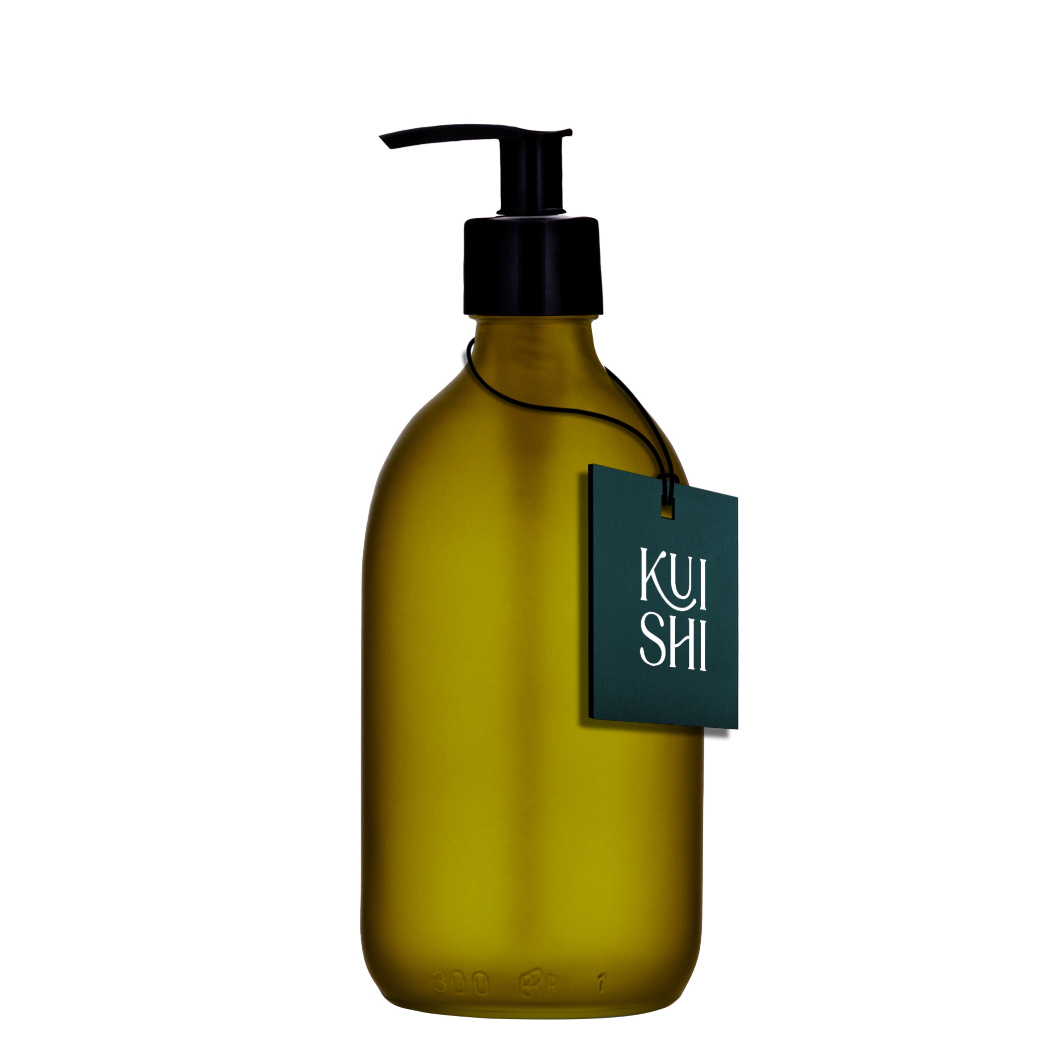 Distributeur en pompe en verre vert Kuishi