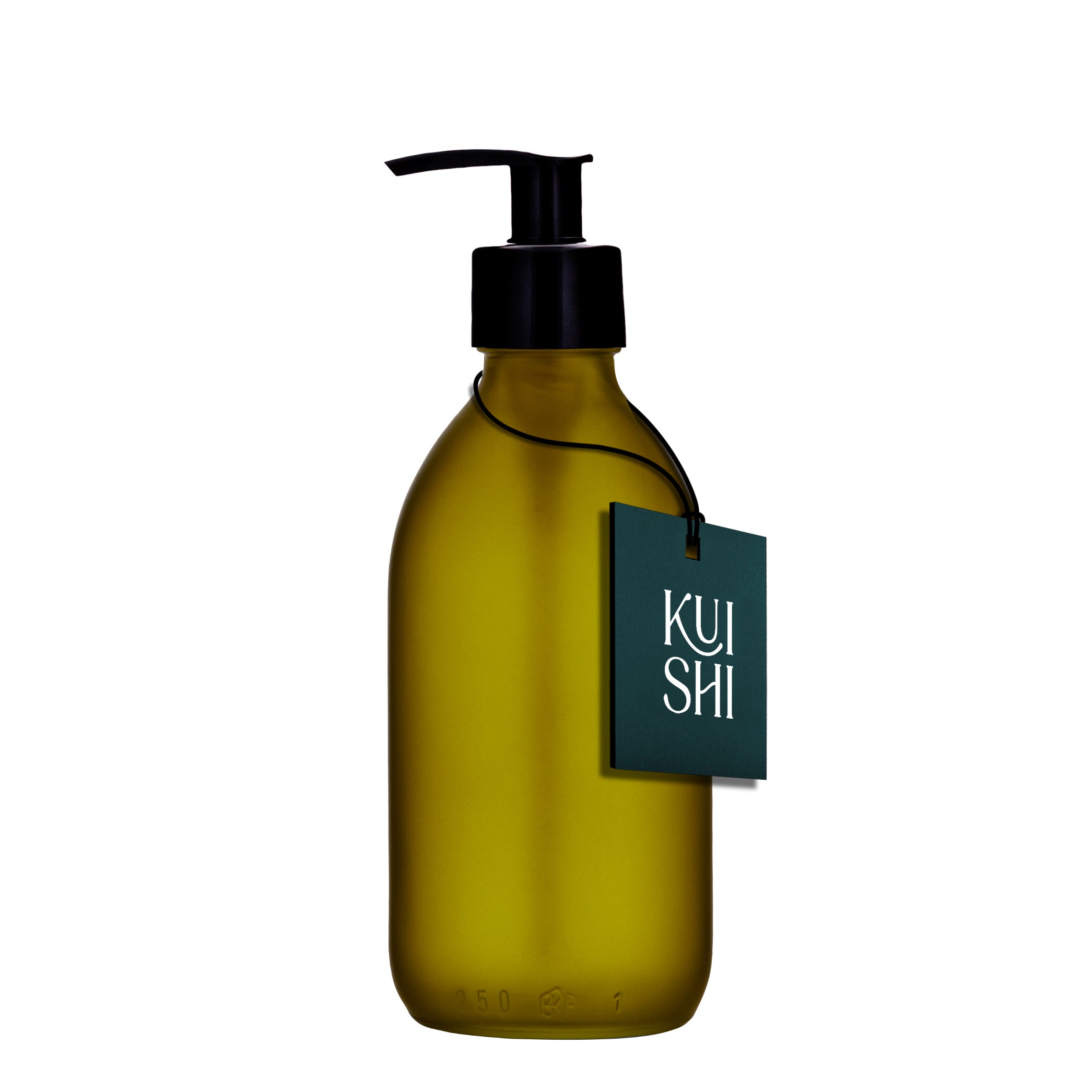 Distributeur en pompe en verre vert Kuishi