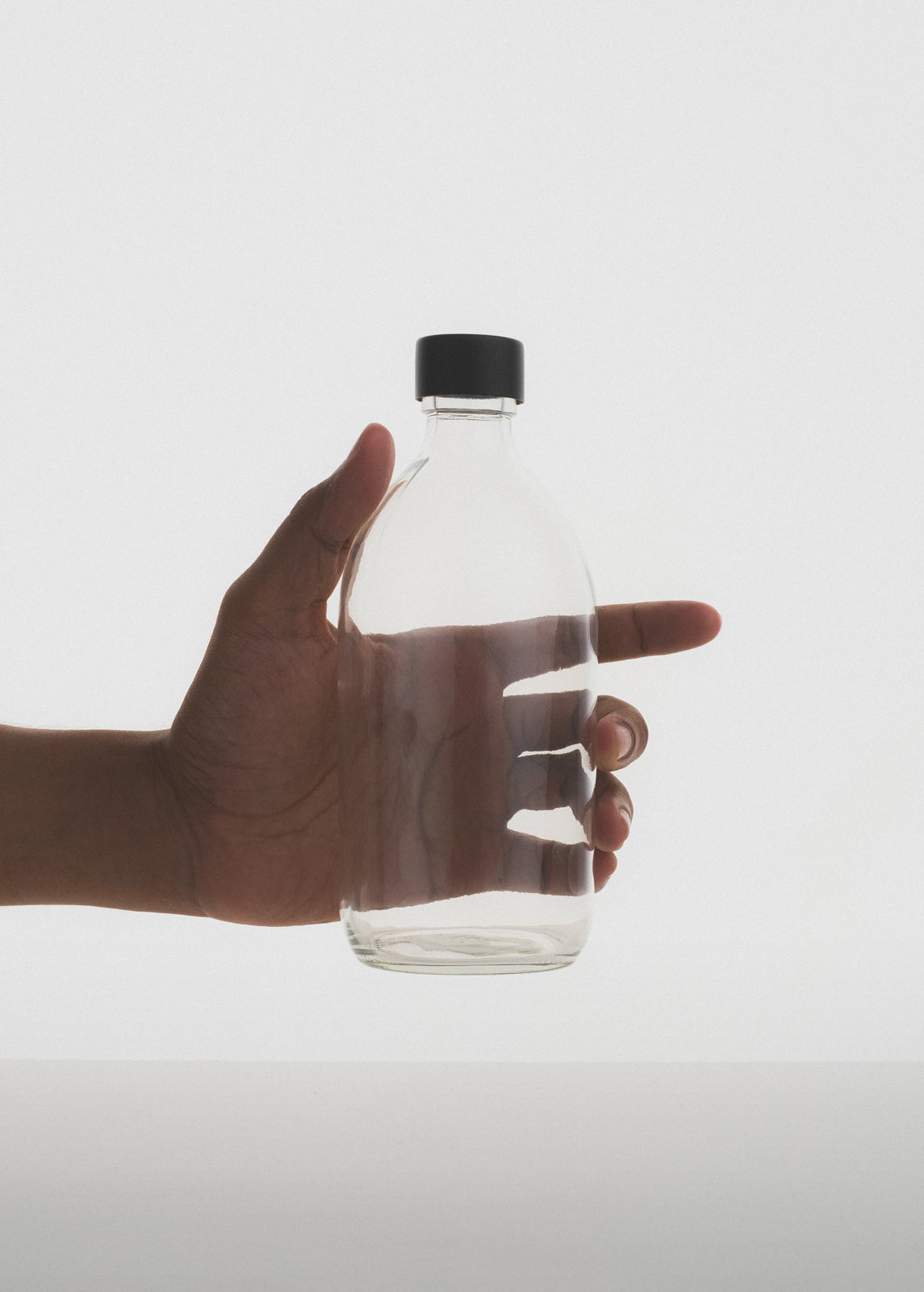 Kuishi Transparent Glass Storage Bottle