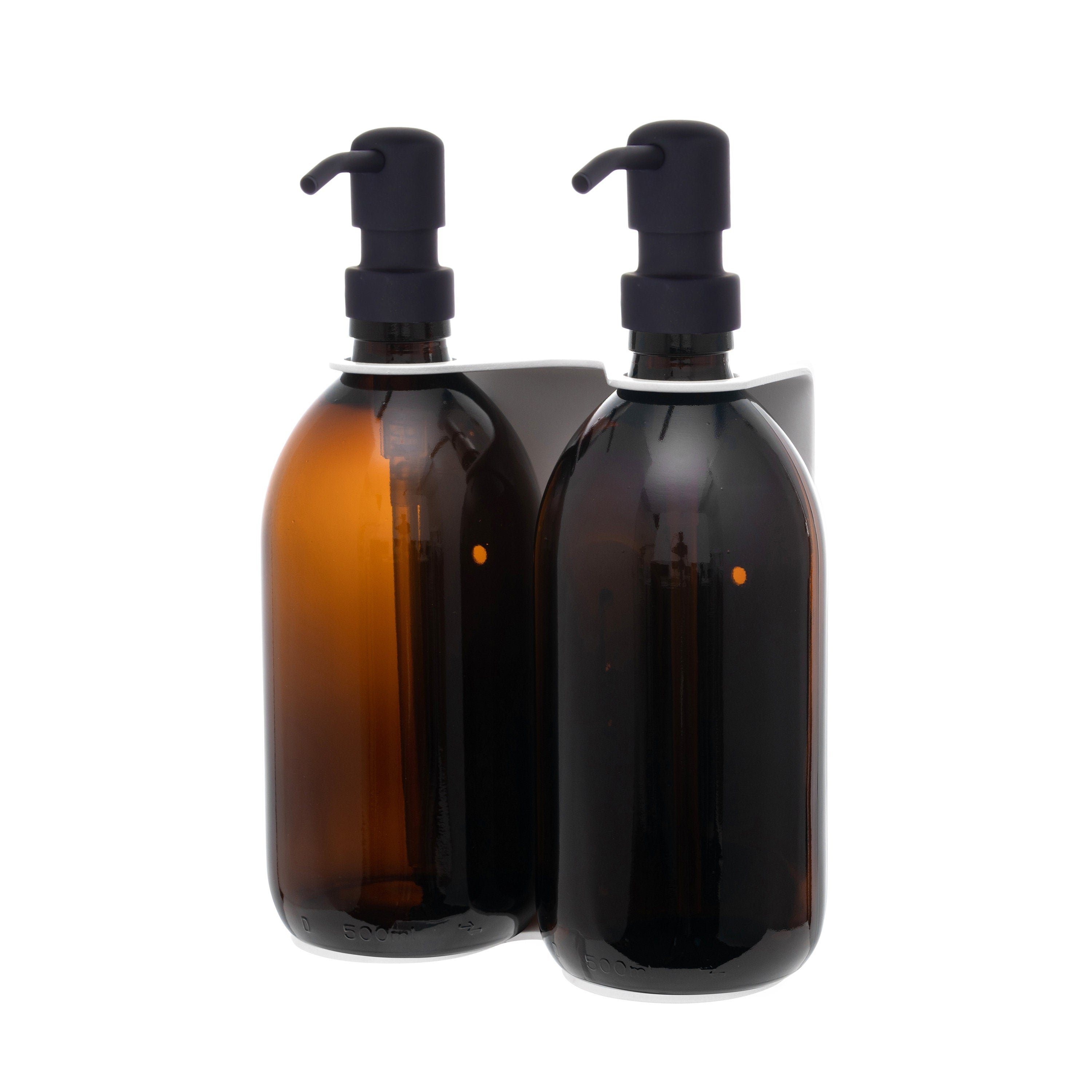 Distributeur de savon mural Kuishi - Double, Blanc