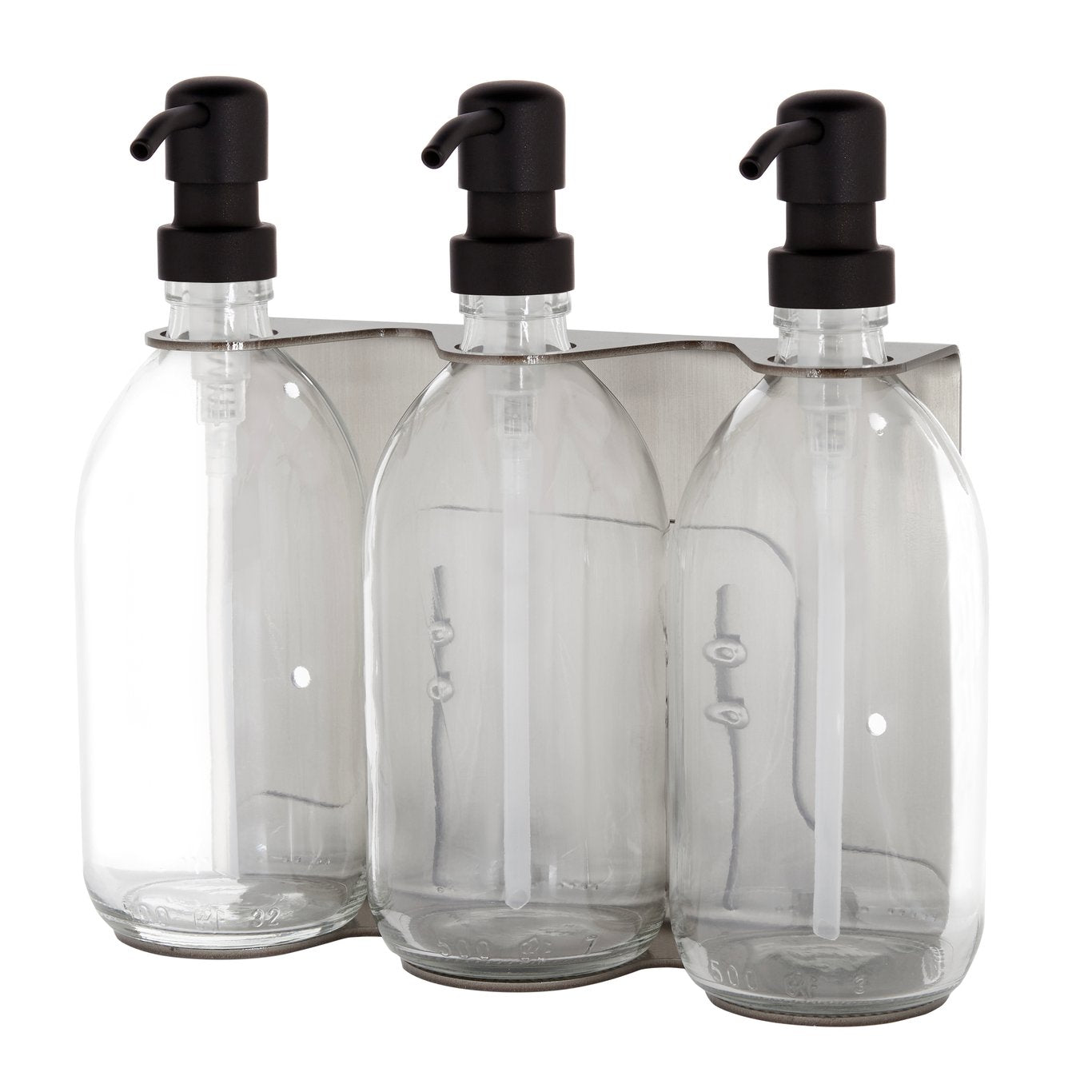 Distributeur de savon mural triple chromé Kuishi