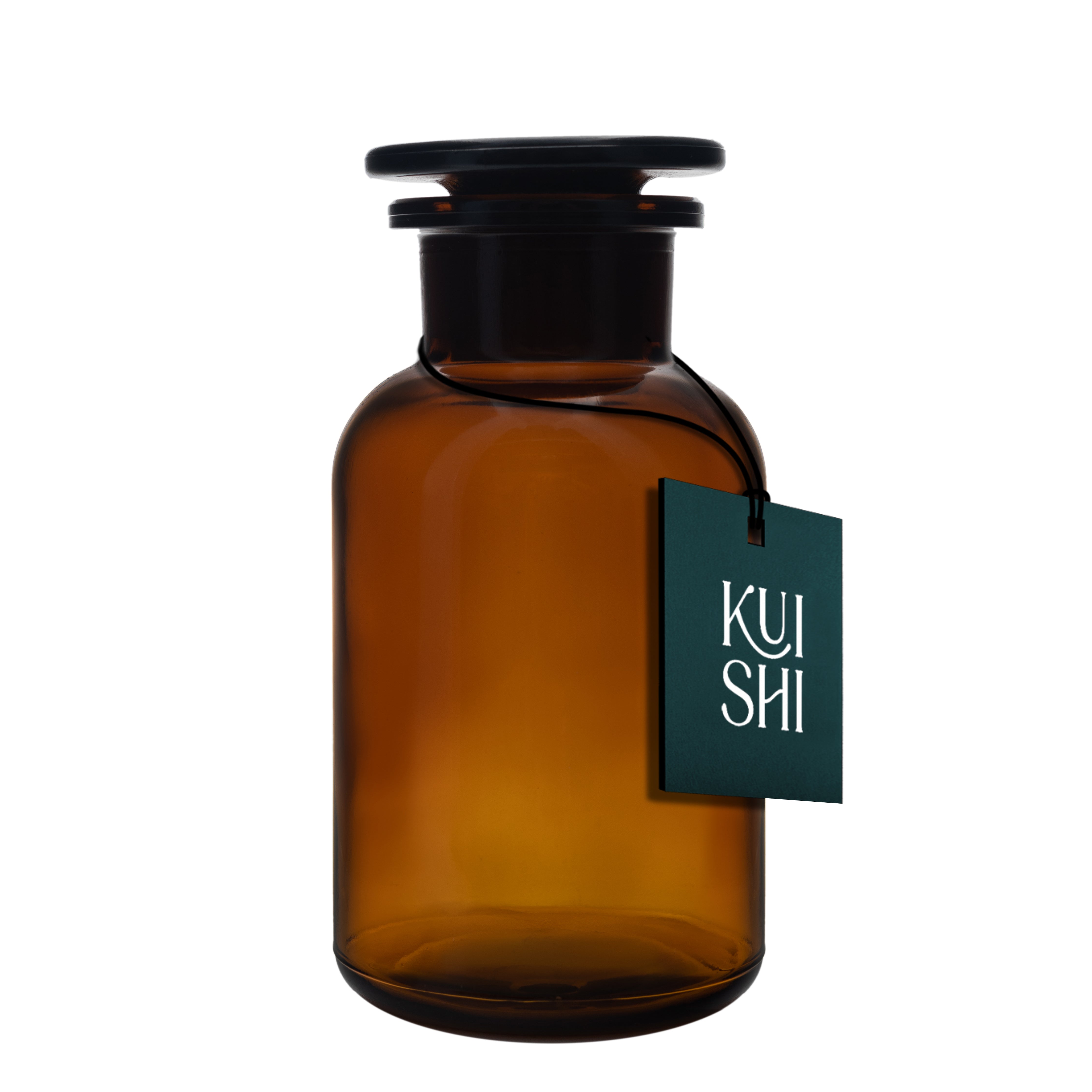Kuishi Amber Glass Apothecary Jars