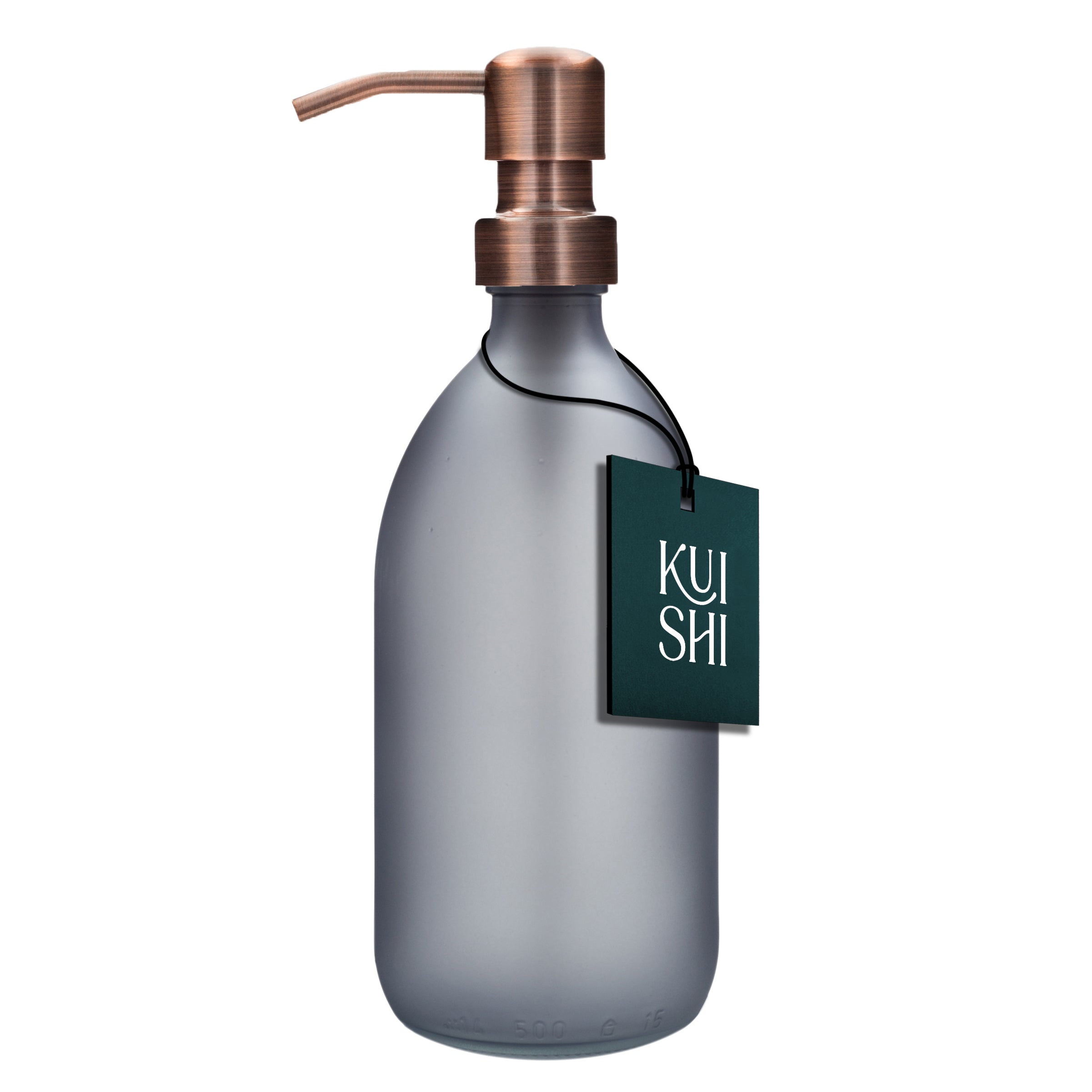Distributeur de savon avec pompe en acier inoxydable Kuishi (Gris)